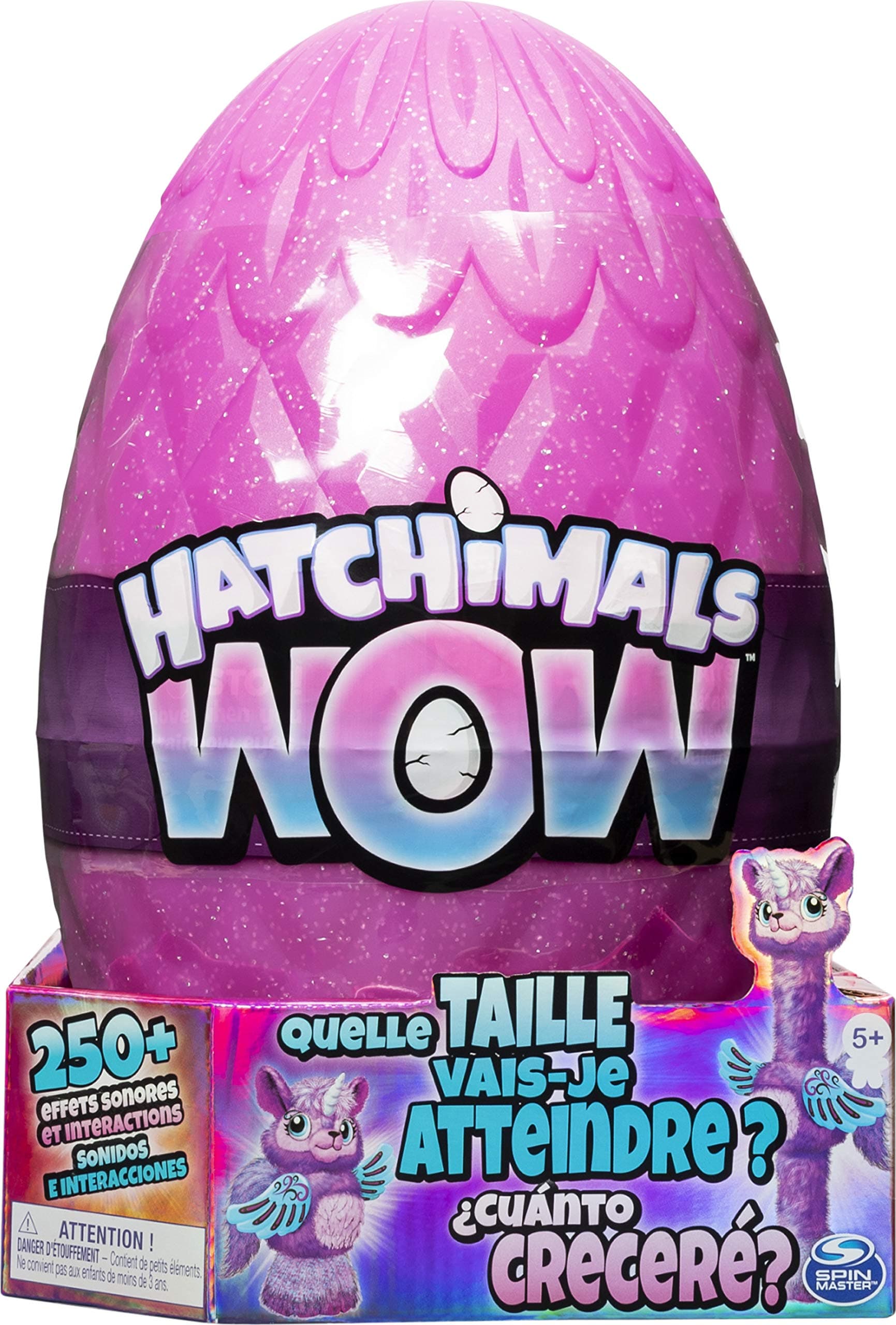 6046989 - Wow, Llalacorn 32-inch (81.3 centimetres) Tall Interactive Hatchimal with Re-Hatchable Egg (Styles May Vary)