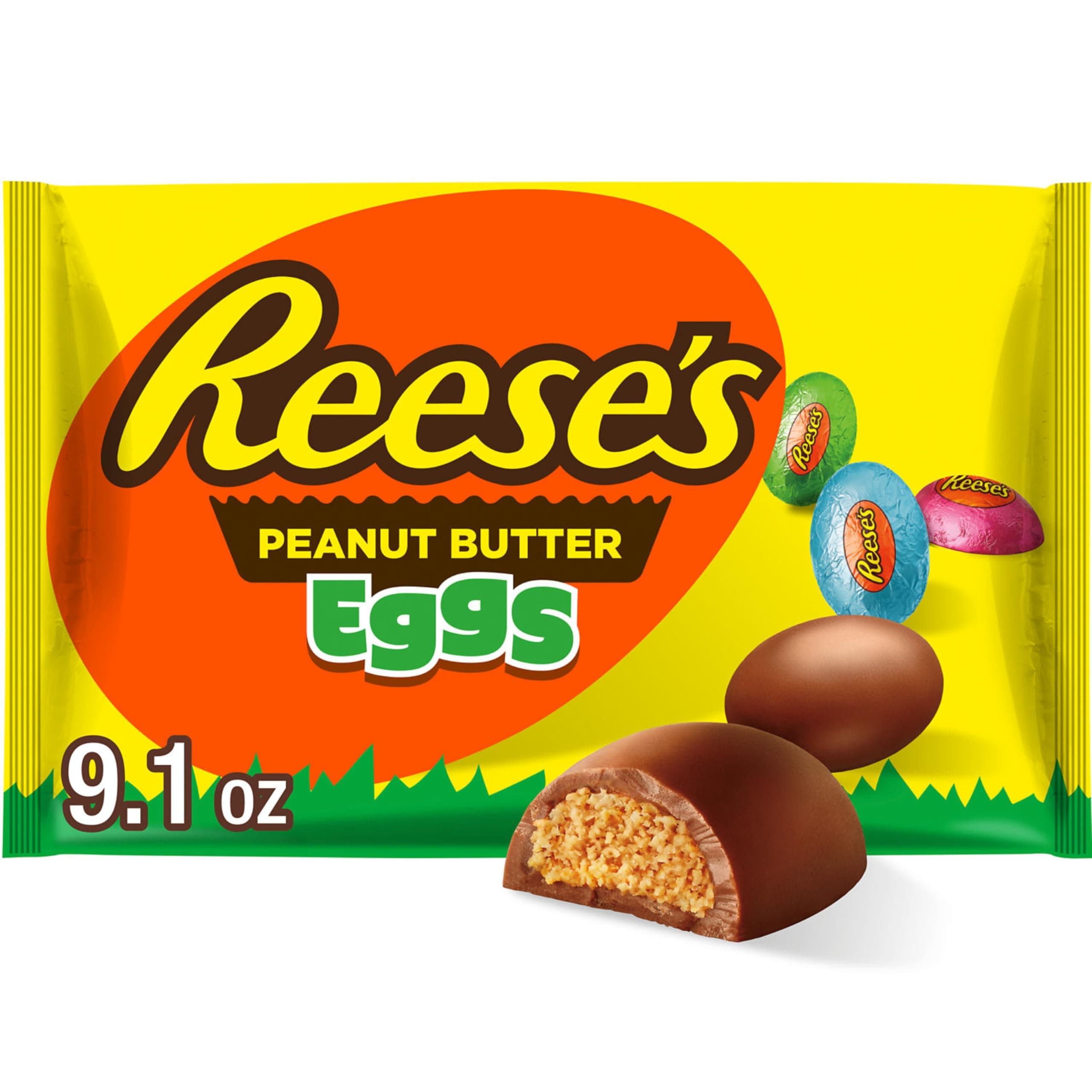 Milk Chocolate Peanut Butter Creme Eggs, Easter Candy Bag, 9.1 oz