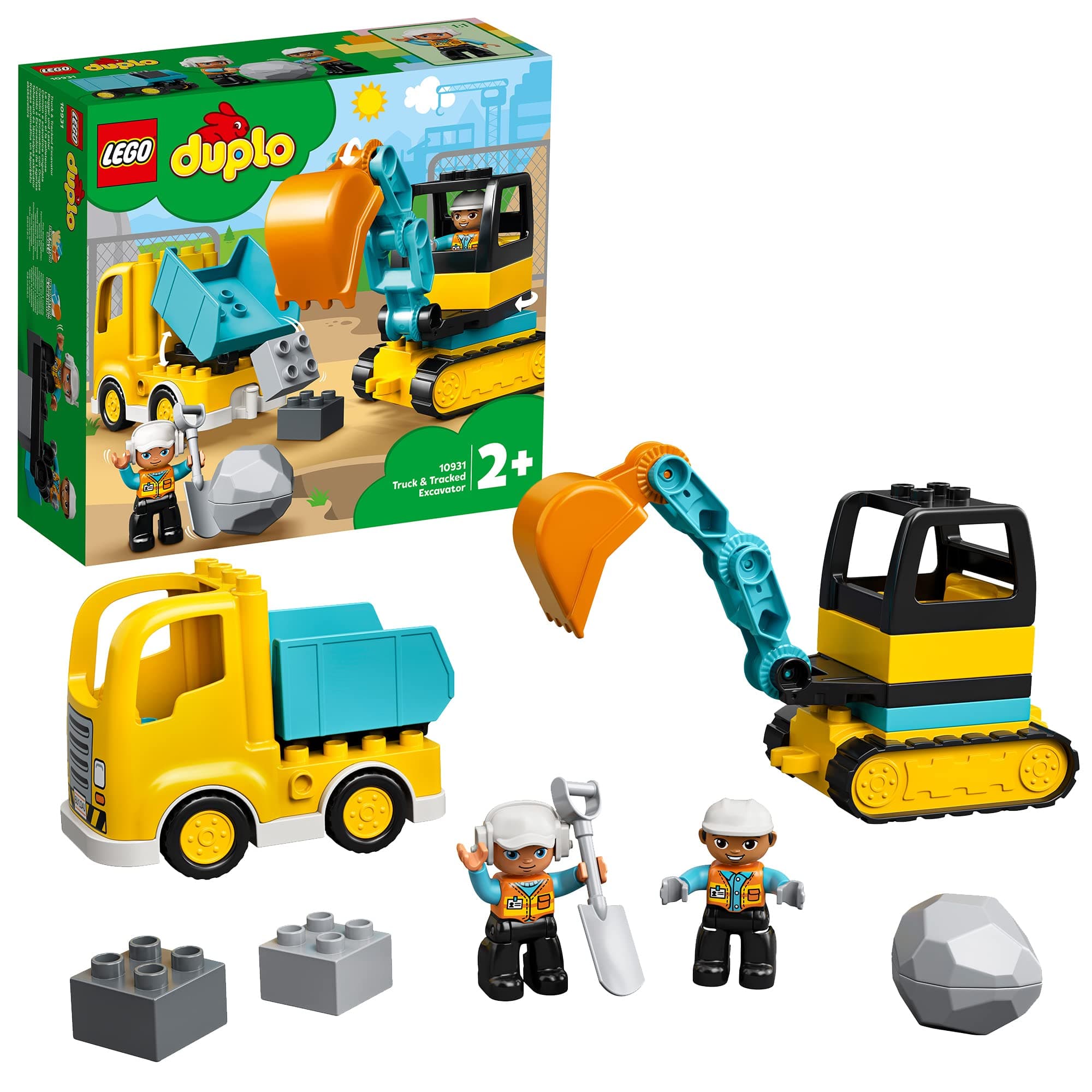 Lego DUPLO Construction Truck & Tracked Excavator 10931 Building Toy (20 Pieces)