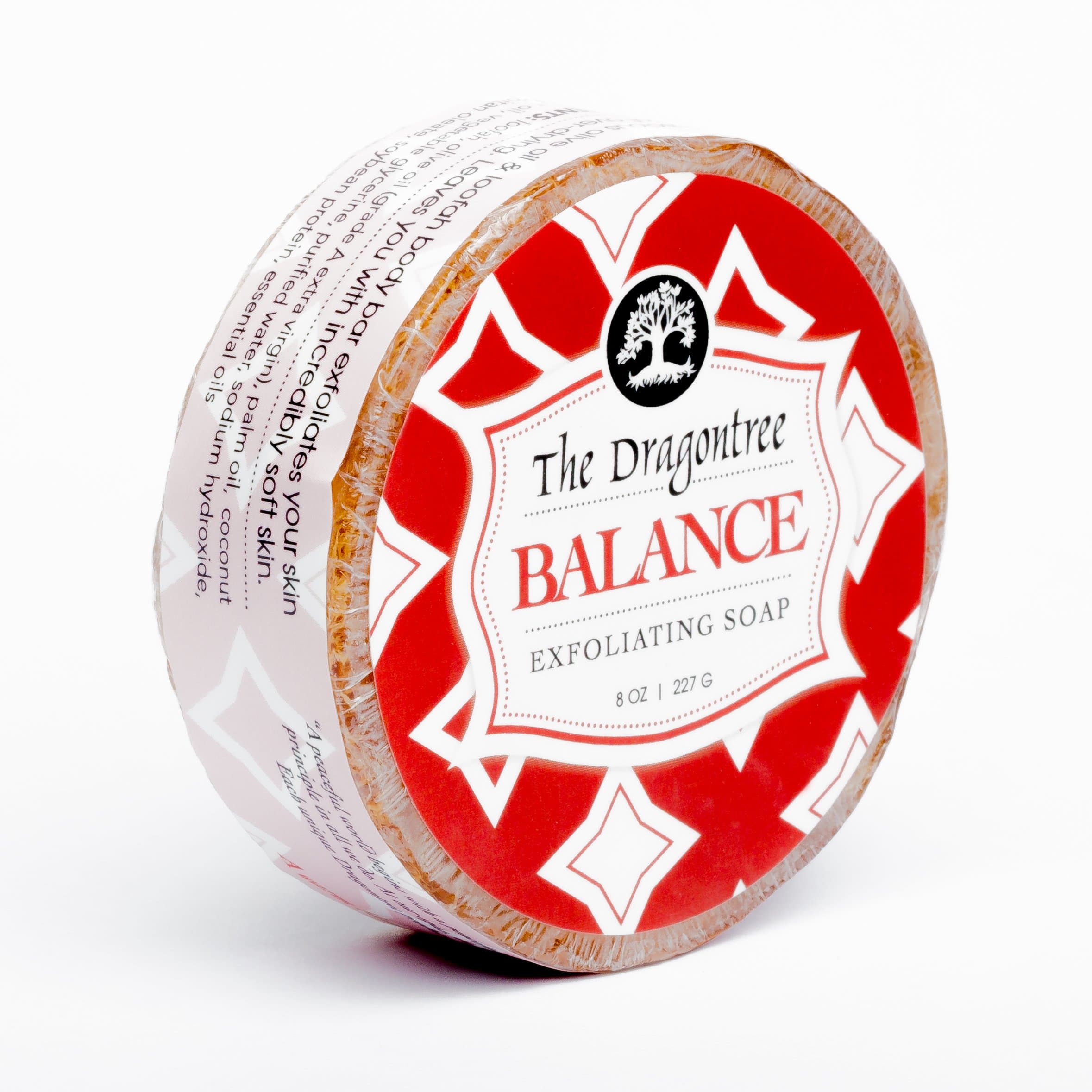 Exfoliating Loofah Soap Bar – (Balance) – A Warm Blend of Vanilla, Black Pepper & Cardamom – Helps Unclog Pores, Moisturize Skin, and Increase Circulation- By The Dragontree