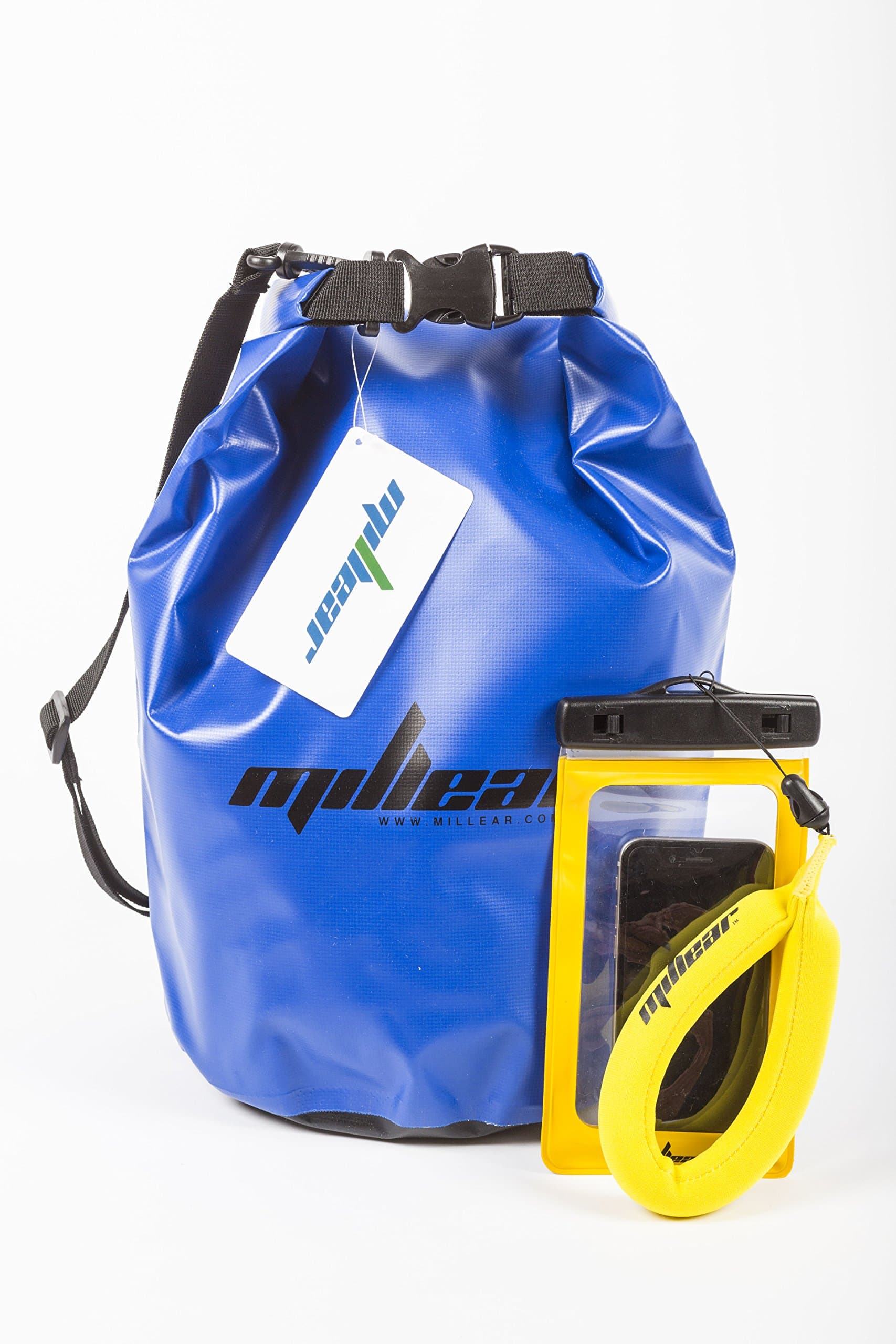 Millear Drybag Multipack Bundle for Kayaking with Waterproof Phone Case Camera Strap | Blue | 10 litres