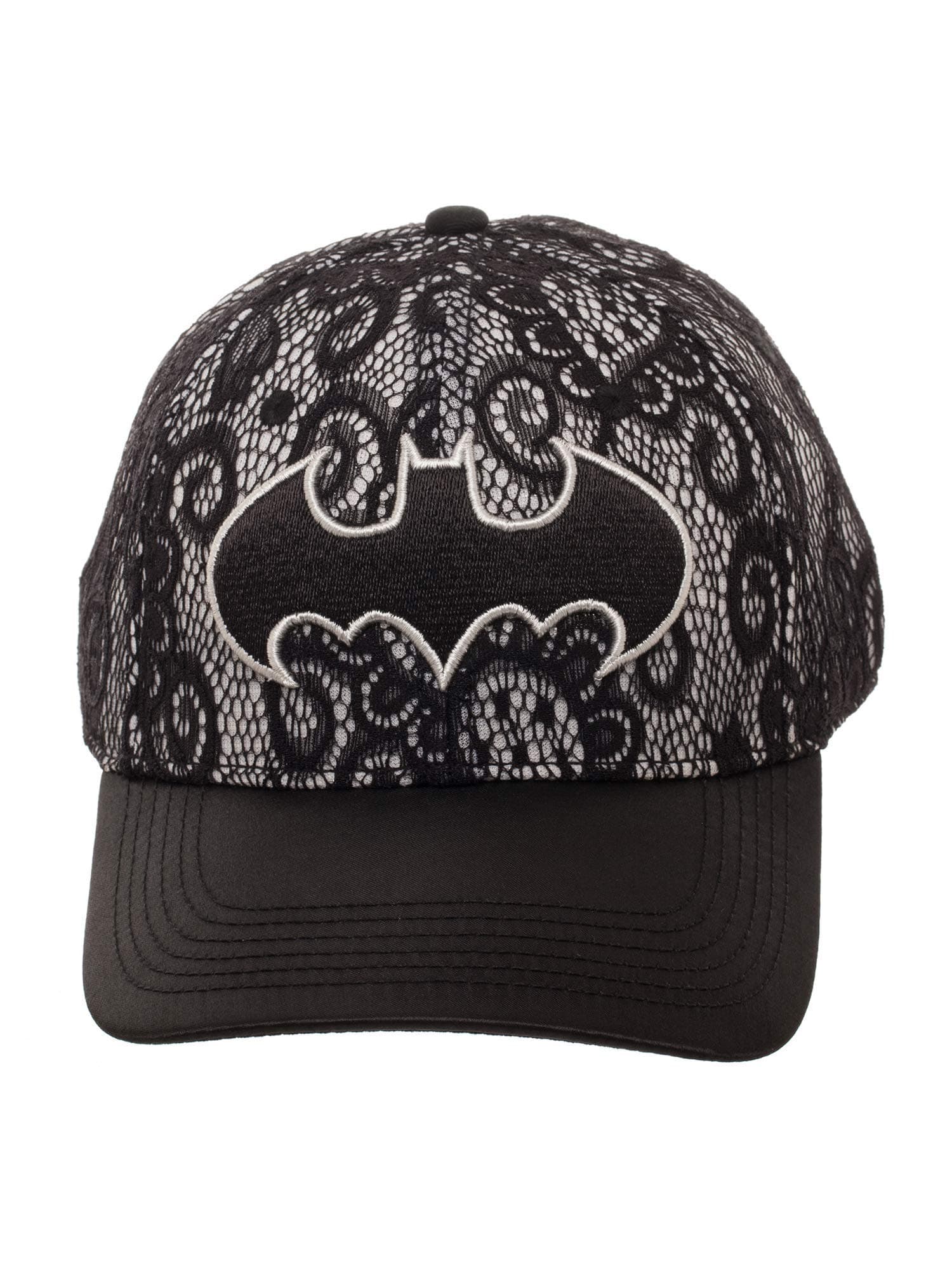 Batman Women's Lace Baseball Hat with Curved Bill