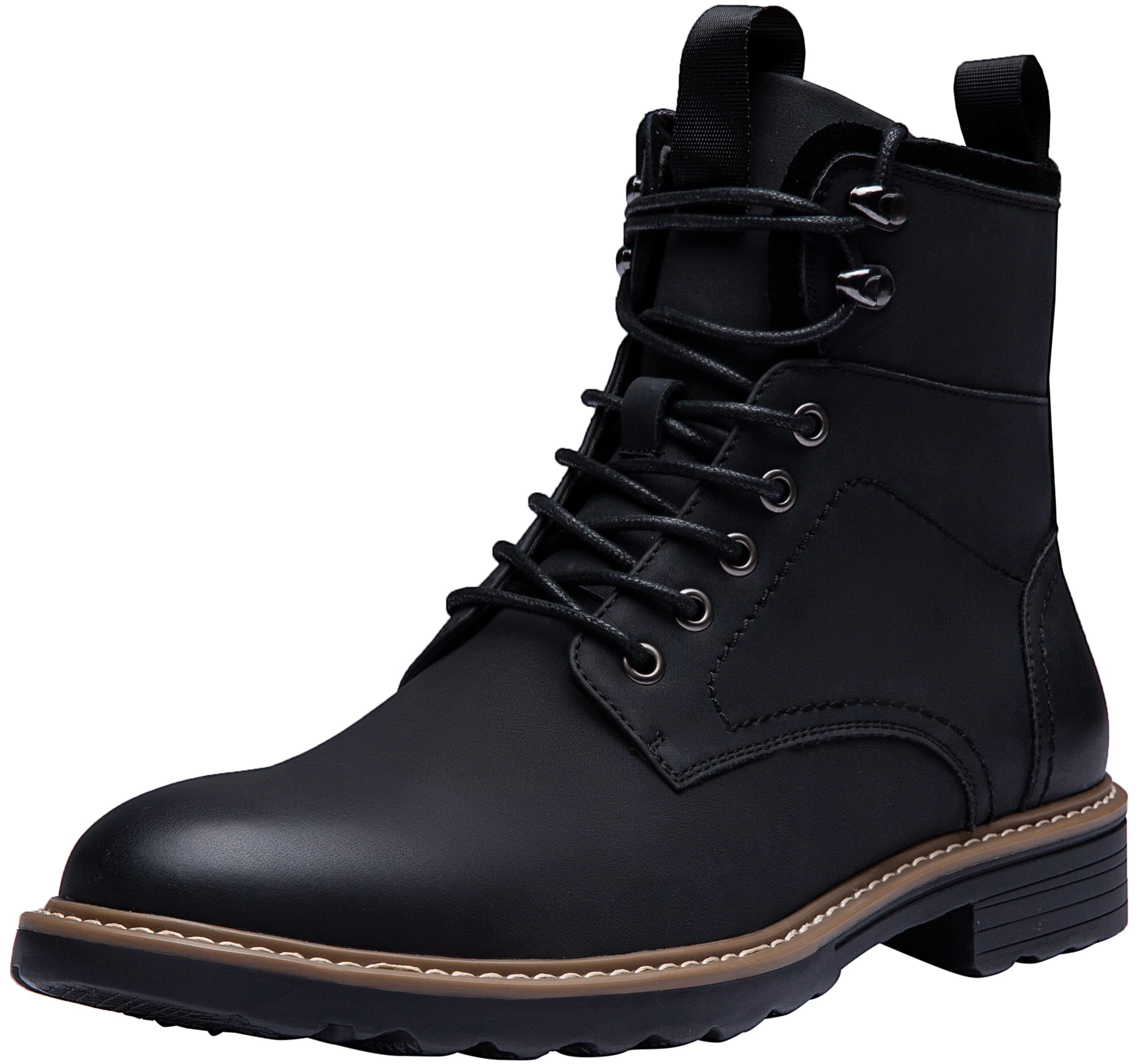 Mens Boots Motorcycle Casual Boots for Men Zipper Fashion Chukka Boots Mens