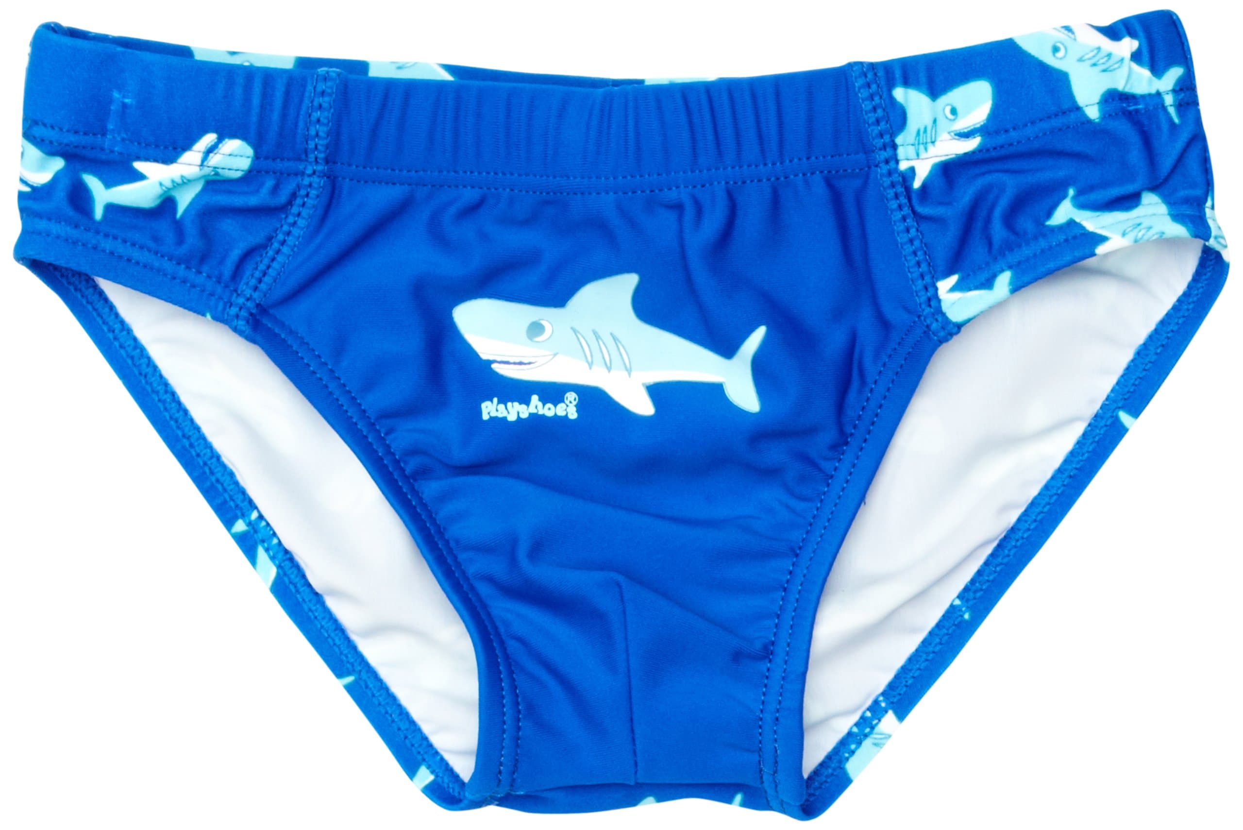 PlayshoesShark Collection Boys Swim Trunk Briefs (7-8 Years) Blue