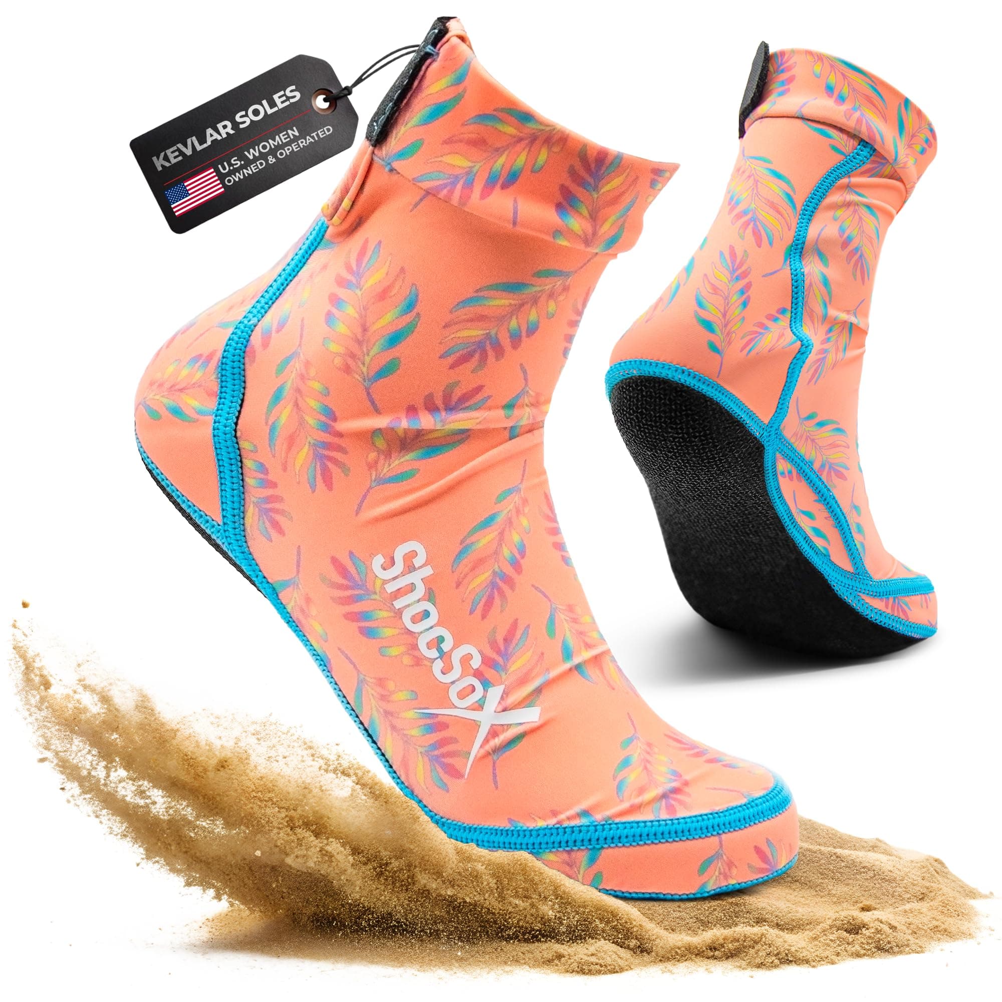 Beach Volleyball & Sand Soccer Socks No-Holes Guaranteed Soles for Maximum Protection