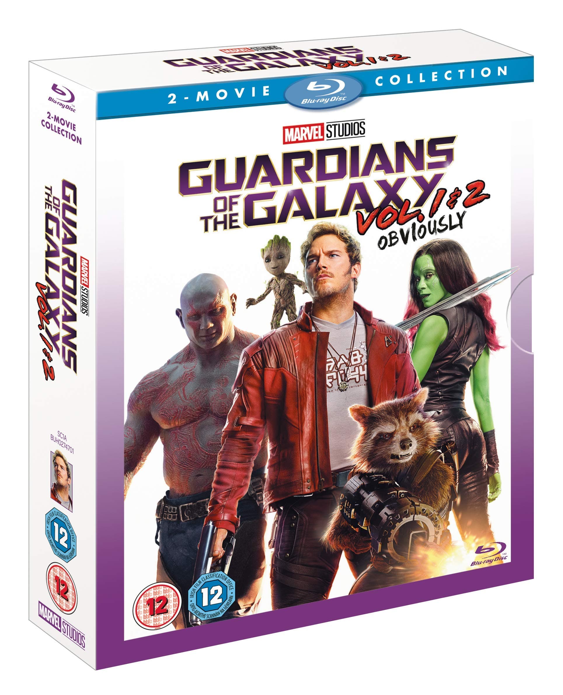 Guardians Of The Galaxy Vols 1 & 2 [Blu-ray] [2017] [Region Free]