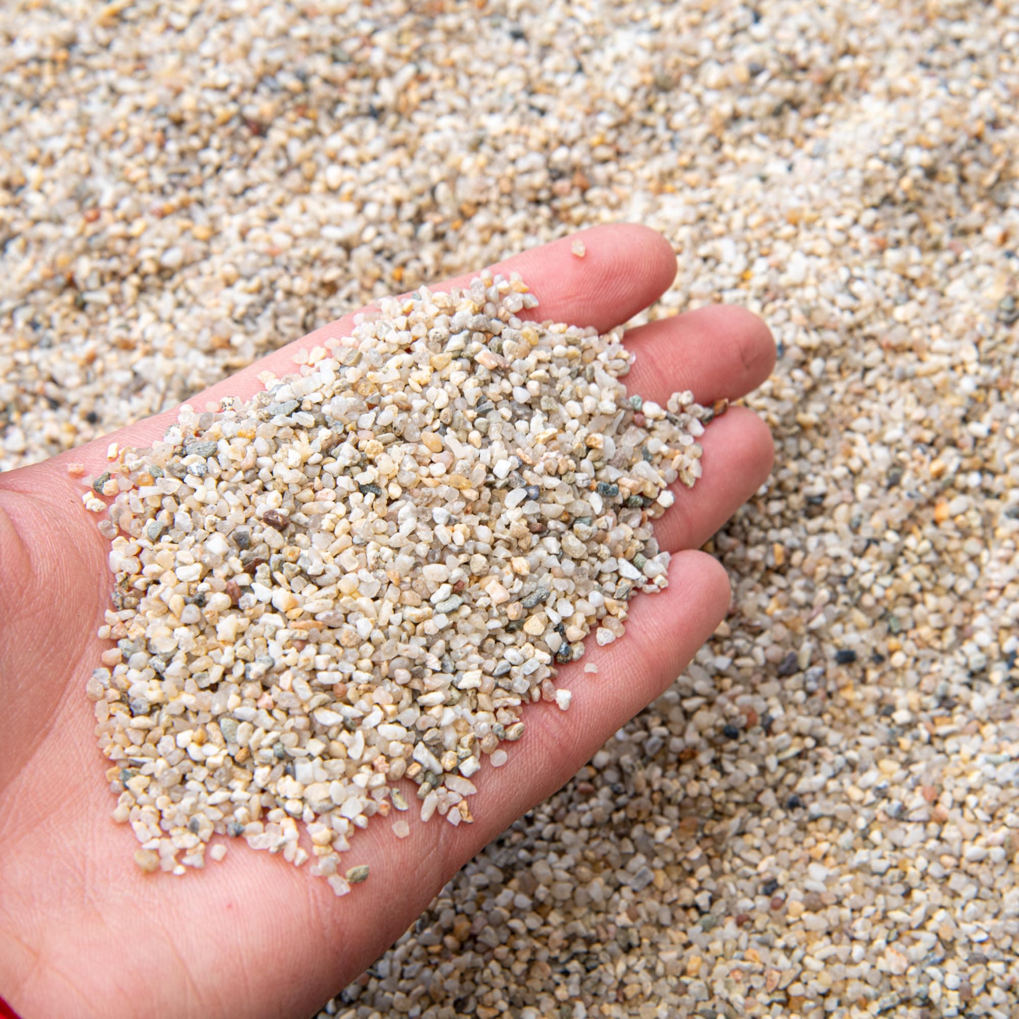 Natural Colour Silica Sand - COARSE Grain 1mm-2mm | Ideal for Aquariums, Arts and Crafts, and Gardening Soil (1KG)