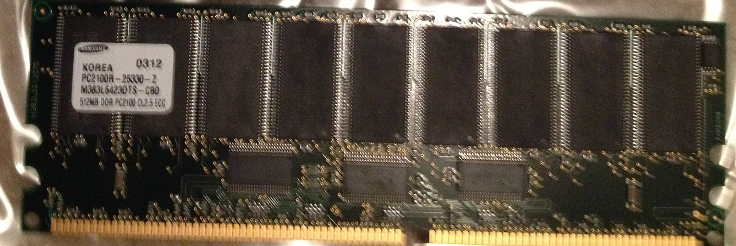 Samsung PC2100 ECC DDR 512MB Memory M383L6420DTS-CB0