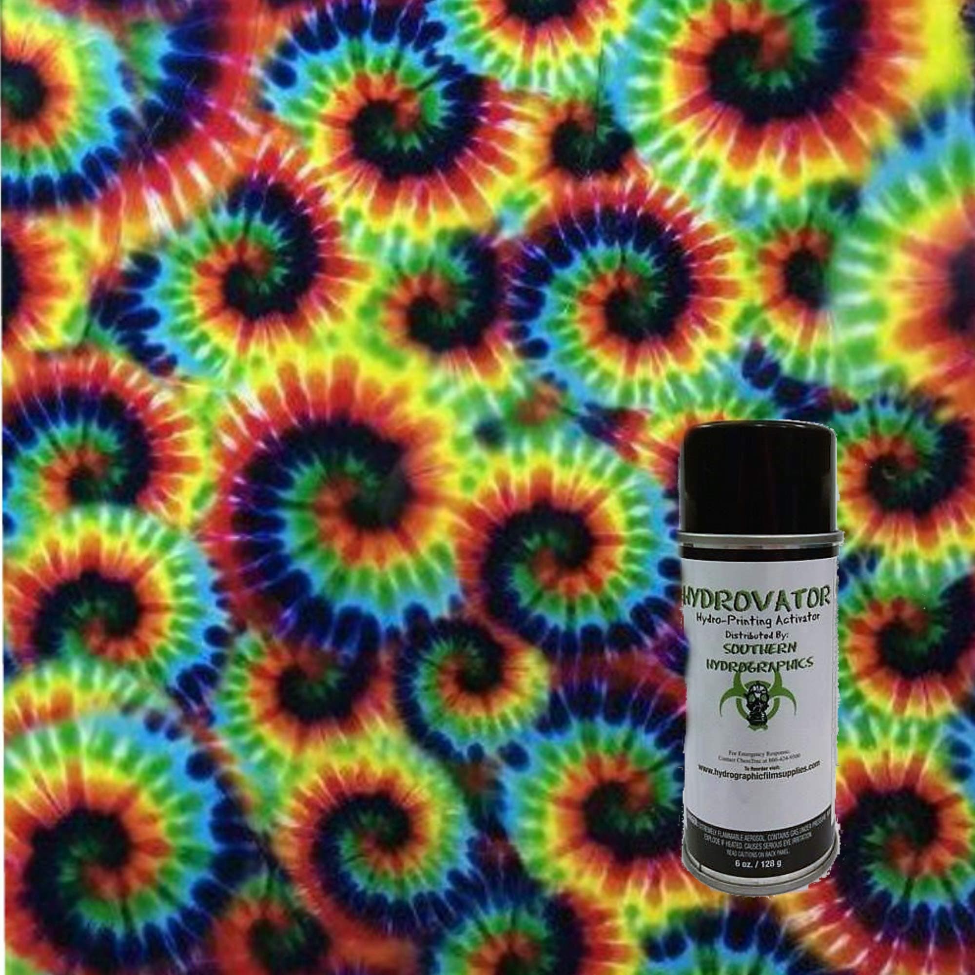 Tye Dye Print - with 6oz. Activator Hydro Film Dip Kit Hydrographics Film - Hydro Dip Film - Hydrographic Film - Water Transfer Printing - Hydro Dipping