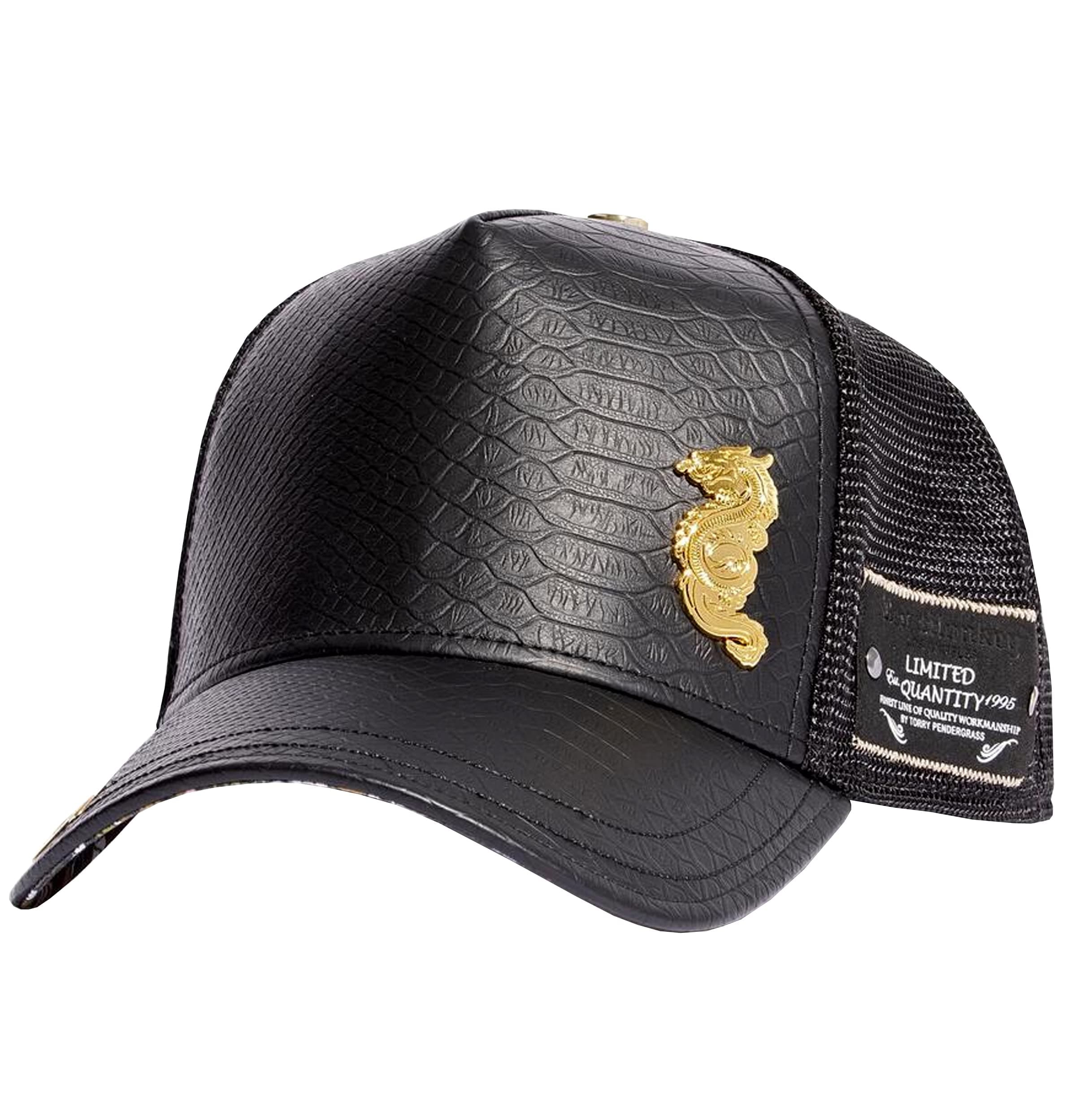 Red Monkey Slay RM1408 Limited Edition Fashion Unisex Mesh Trucker Snapback Hat Cap, Black, One Size, Black, One size