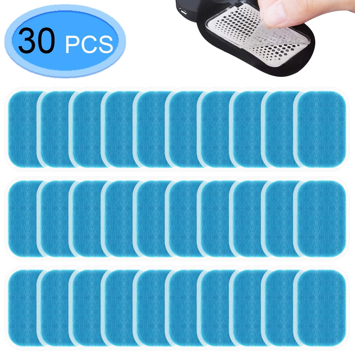 MENOLY 30 Pcs (15 Packs) Abs Trainer Replacement Gel, Muscle Toner Pads, Abdominal Muscle Toner Gel Pads for Abs Toner, ABS Stimulator, Abdominal Muscle Trainer