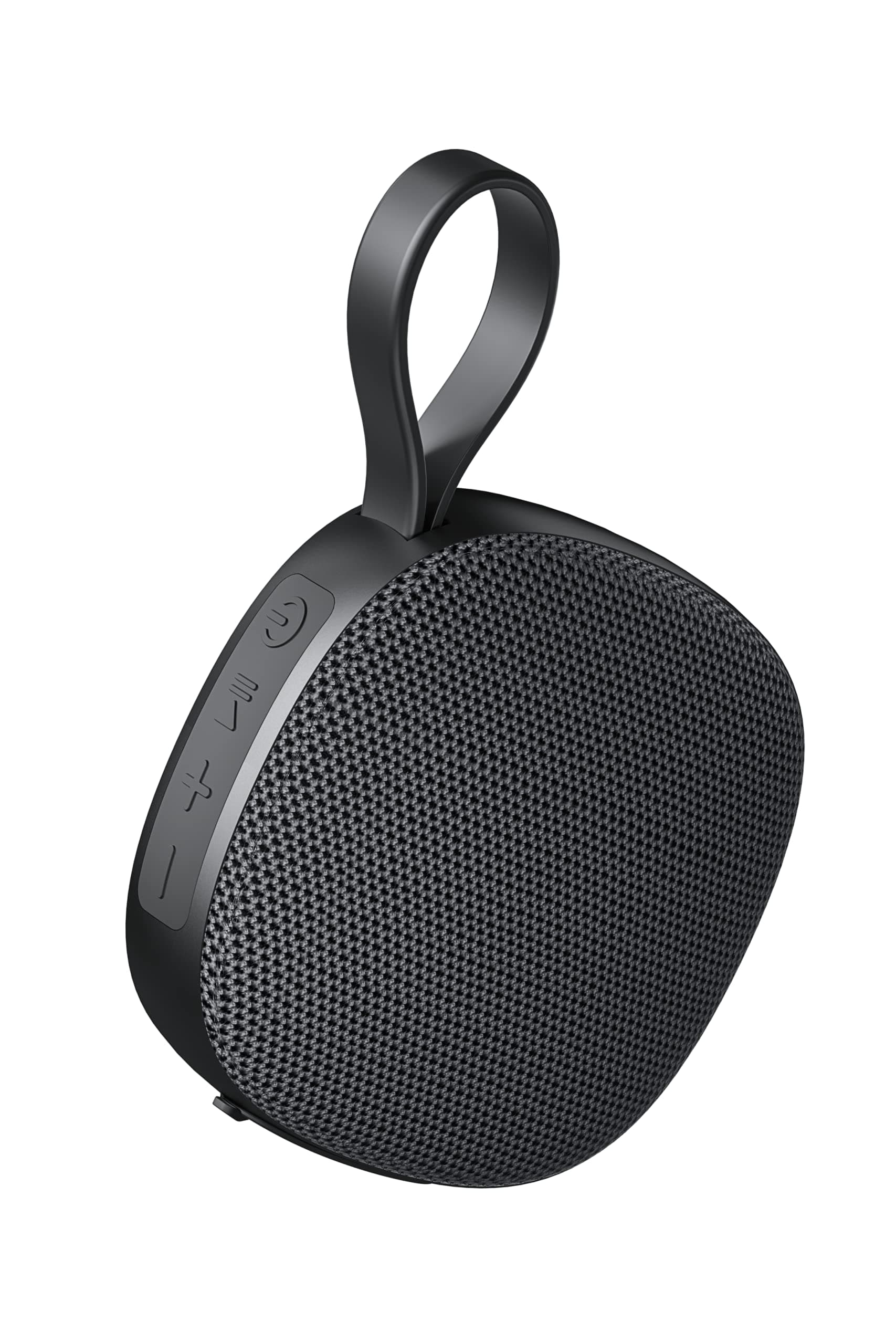 EXiT- Wireless Magnetic Mount 5.0 Bluetooth, 5W Speaker with Resonant Bass, TWS Pairing, 600mAh Battery, IPX6 Water & Shock Proof, for All Bluetooth Enabled Devices (Black) (EBS-3)