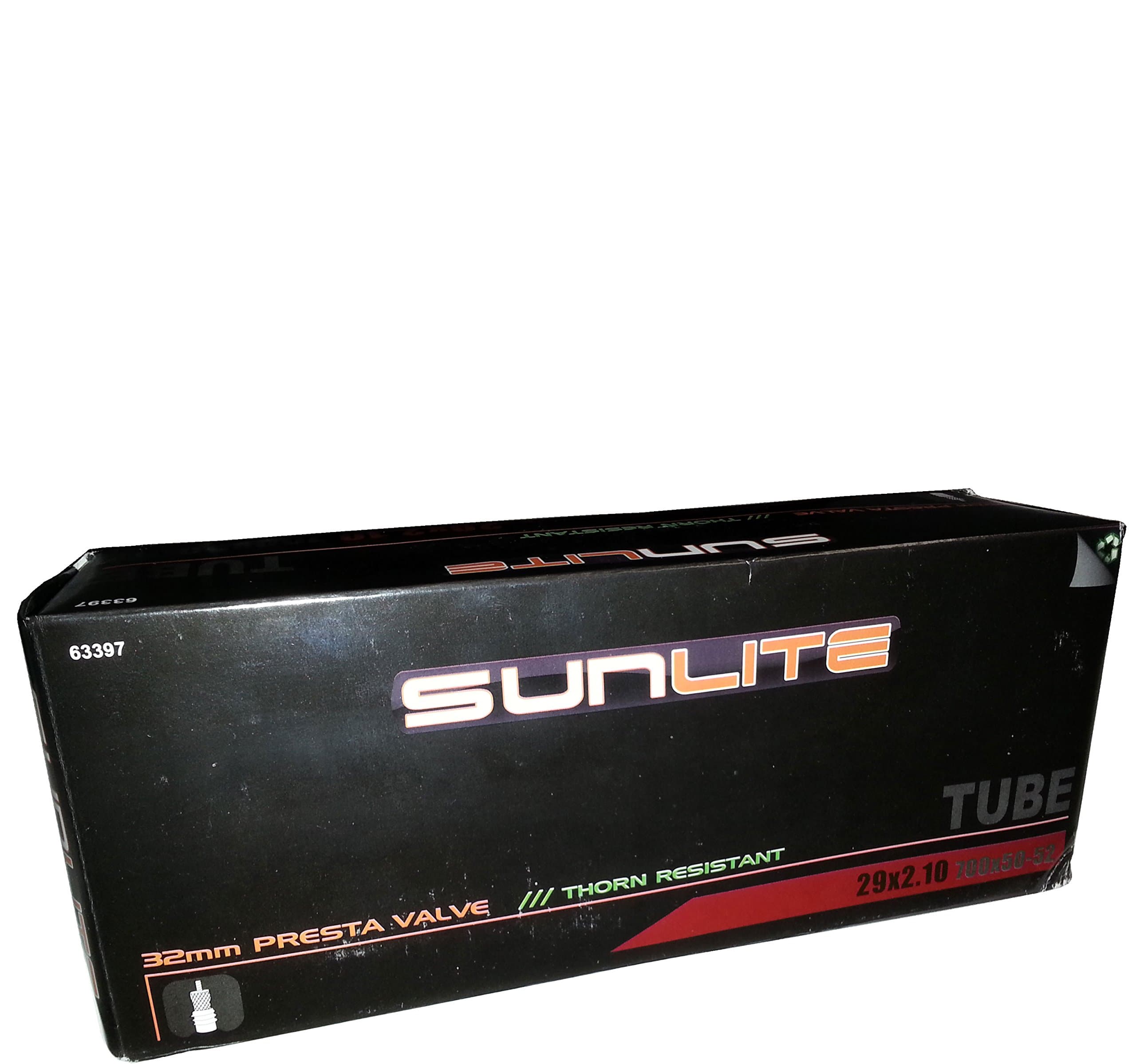 Sunlite Thorn Resist Tube, 29" x 2.10", Presta 32mm, Bicycles