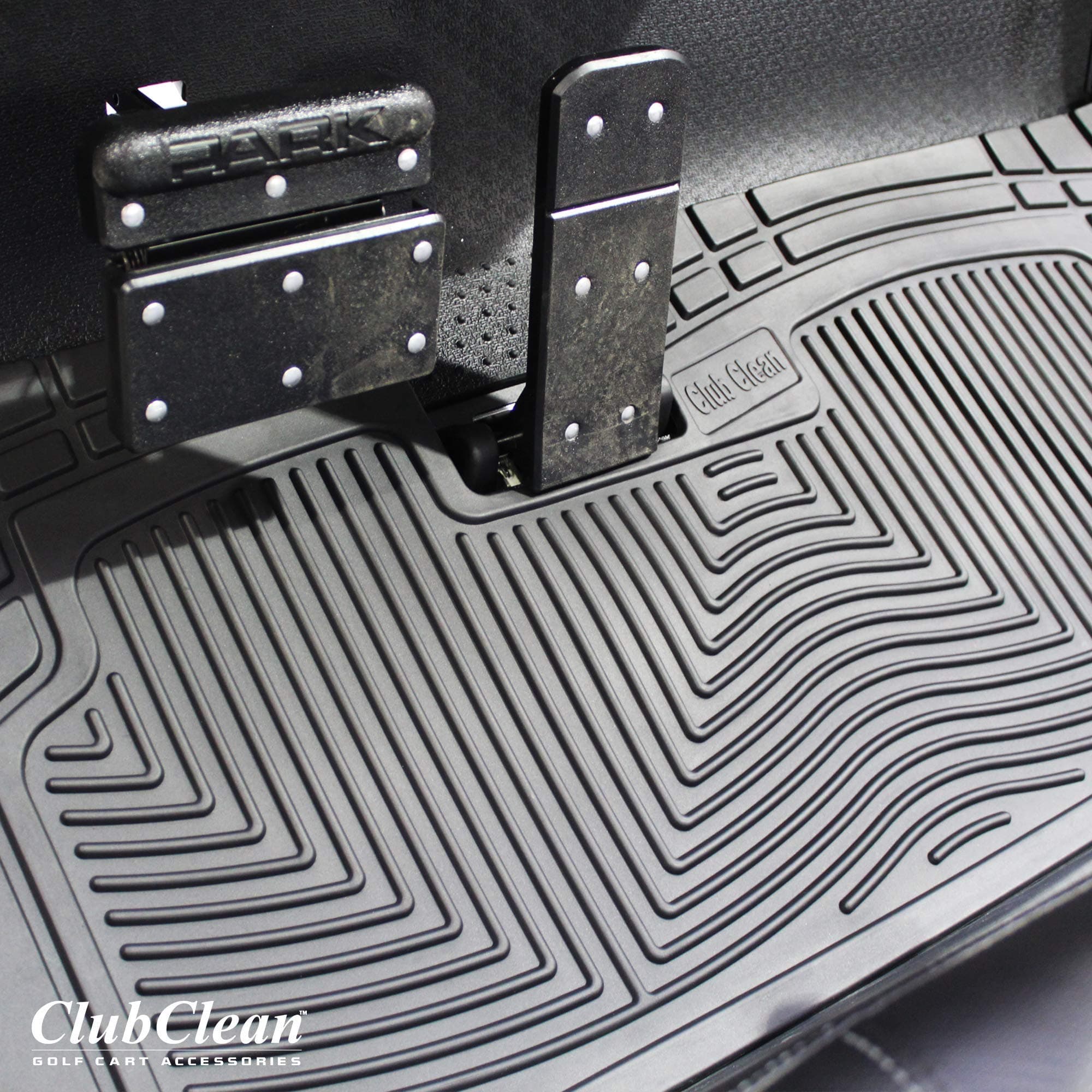 Shield Family/Club Clean Golf Cart Floor Mat, New & Improved, Only Golf Car Mat to Meet 6 ASTM Standard for DS, TXT, RXV, Precedent, Yamaha & Icon, Industry Standard Golf Cart Mat 8mm Thick - Patented