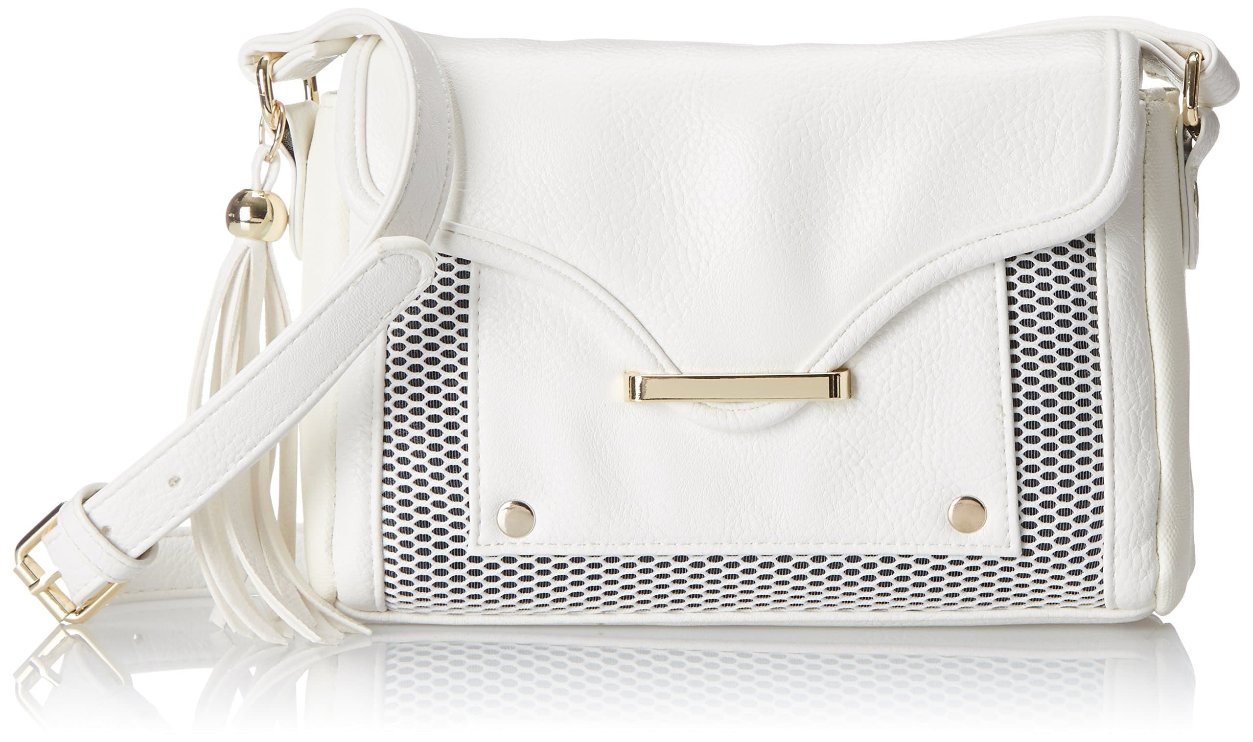 POVERTY FLATS by rian Mesh Detail Small Cross-Body Bag