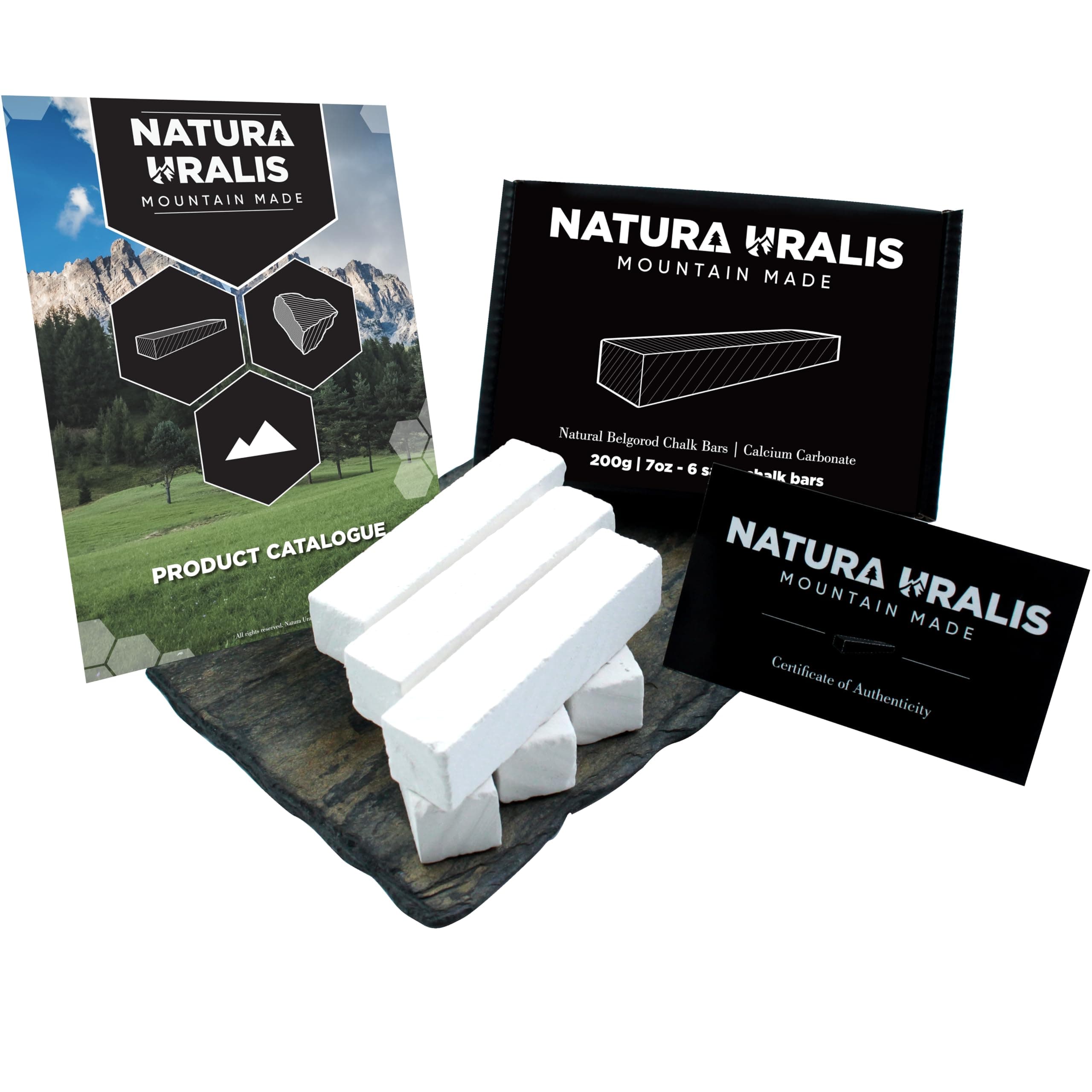 Belgorod Premium Sawn Edible Chalk | 7 oz - Food Grade Chalk Bars, White - Amazing Crunch, Velvety & Firm Texture, Vegan Health Food, ASMR Food, Great Source of Natural Calcium Carbonate