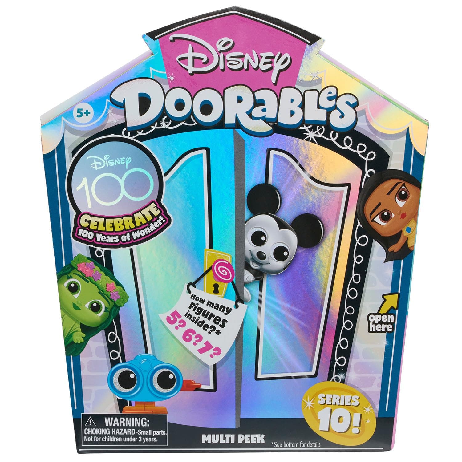 Just Play Doorables Disney NEW Multi Peek Series 10, Collectible Blind Bag Figures, Styles May Vary, Officially Licensed Kids Toys for Ages 5 Up
