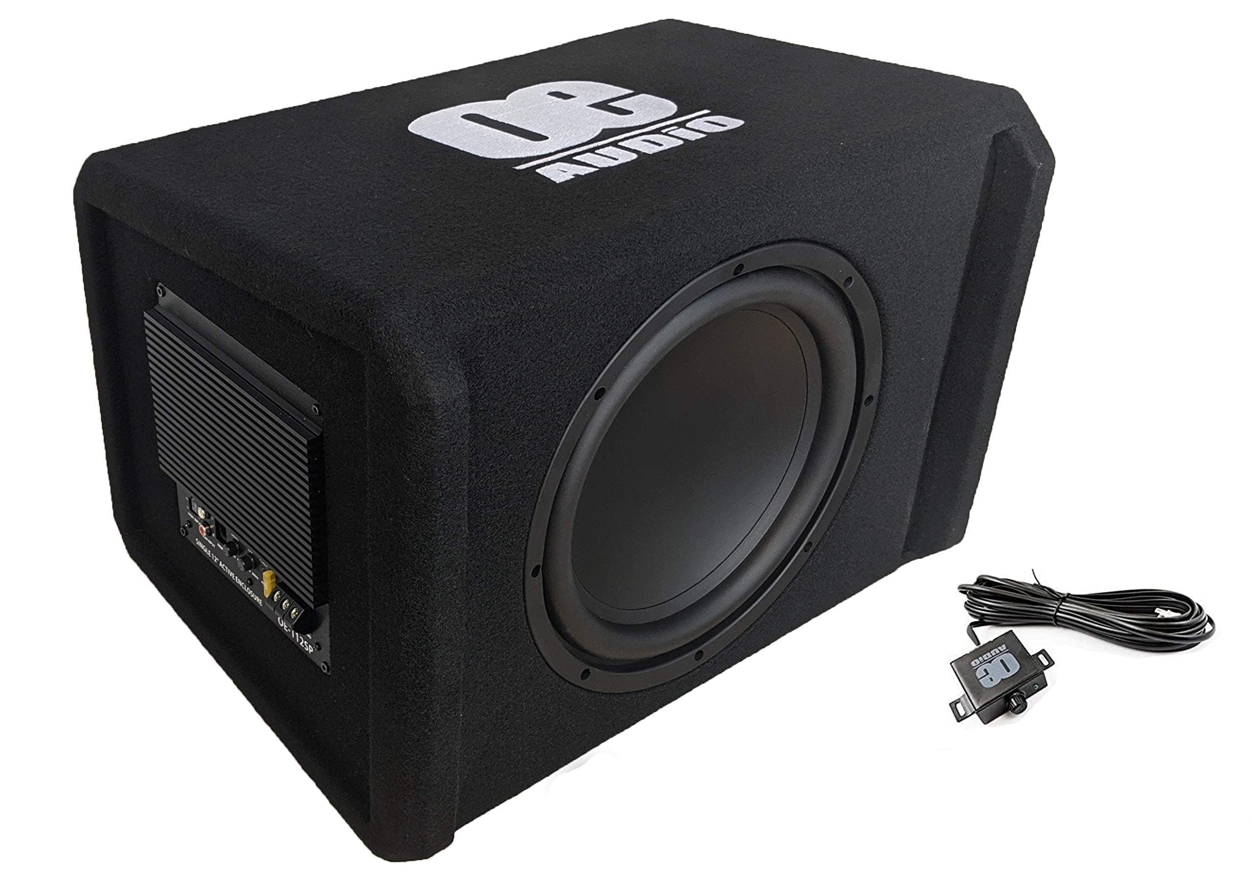 OE Audio BY HIFONICS Single 12" Amplified Subwoofer In Box 1800 Watts