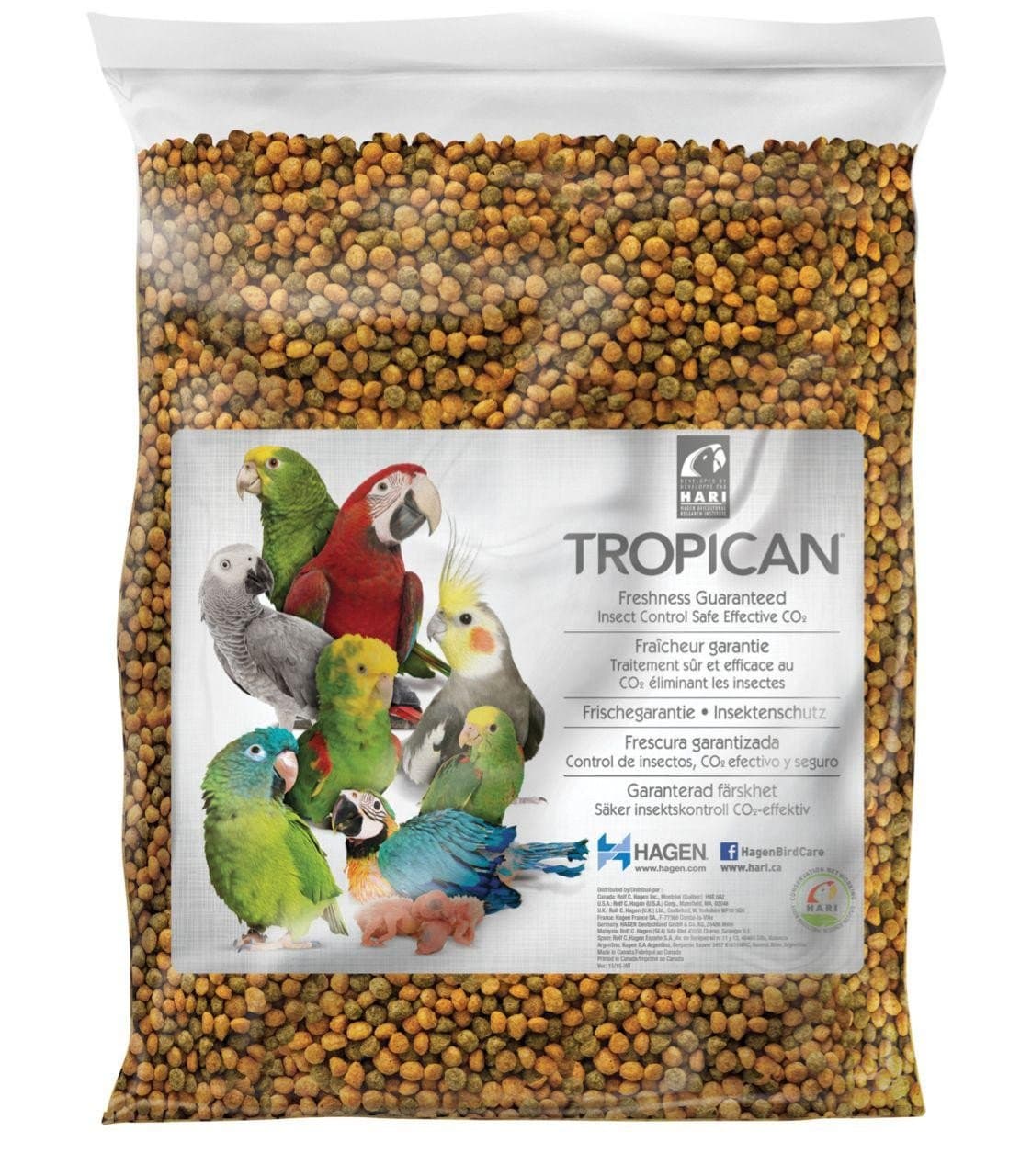 Tropican Lifetime Parrot Granules Mix/Food, 9.07 Kg