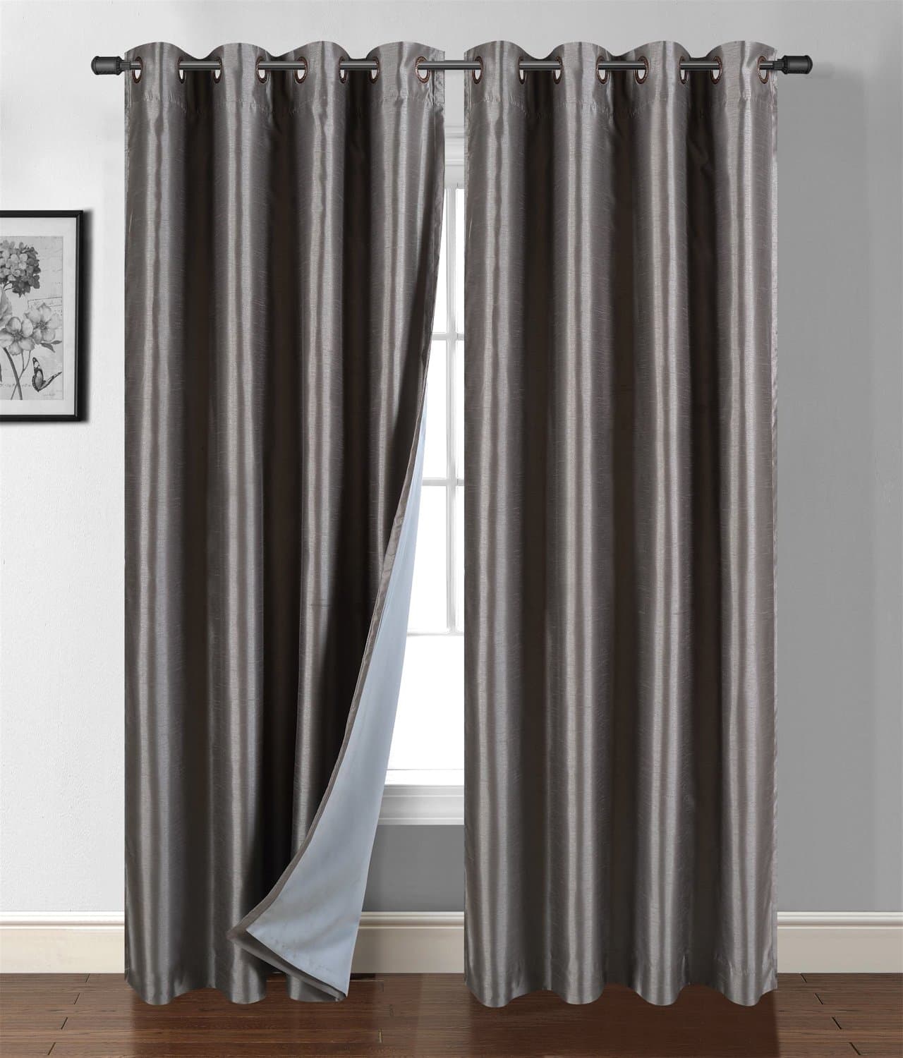 Siena Home Fashions Buona Notte Blackout Curtain (Charcoal) 54x84
