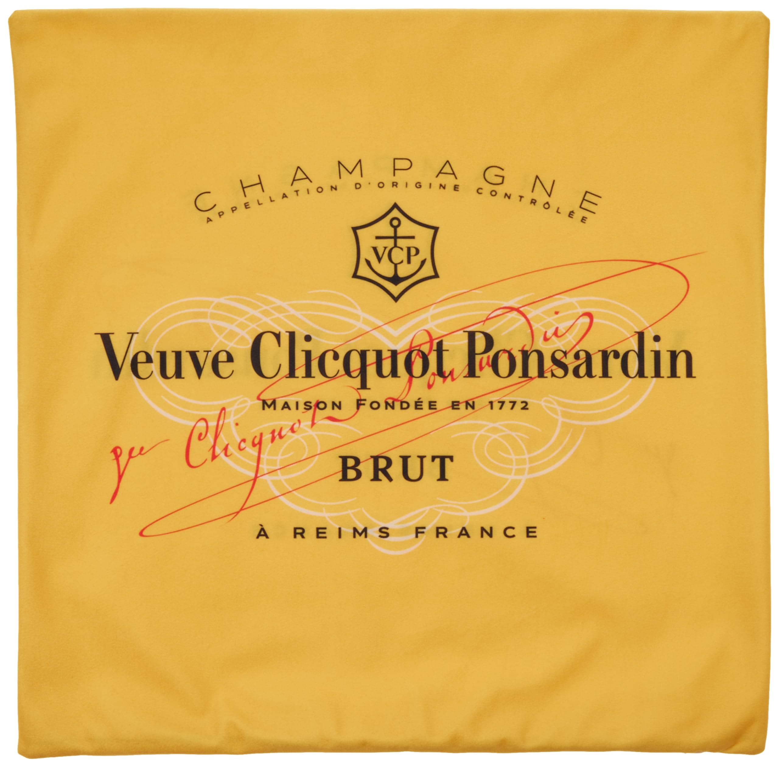 OUFGBCX -V-euve C-licquot Pillow Cover Double Side Printed Cushion Cover Home Decorative Square Throw Pillow Cover Cushion Case for Bed Sofa Car (1), 18x18 Inches (FX)