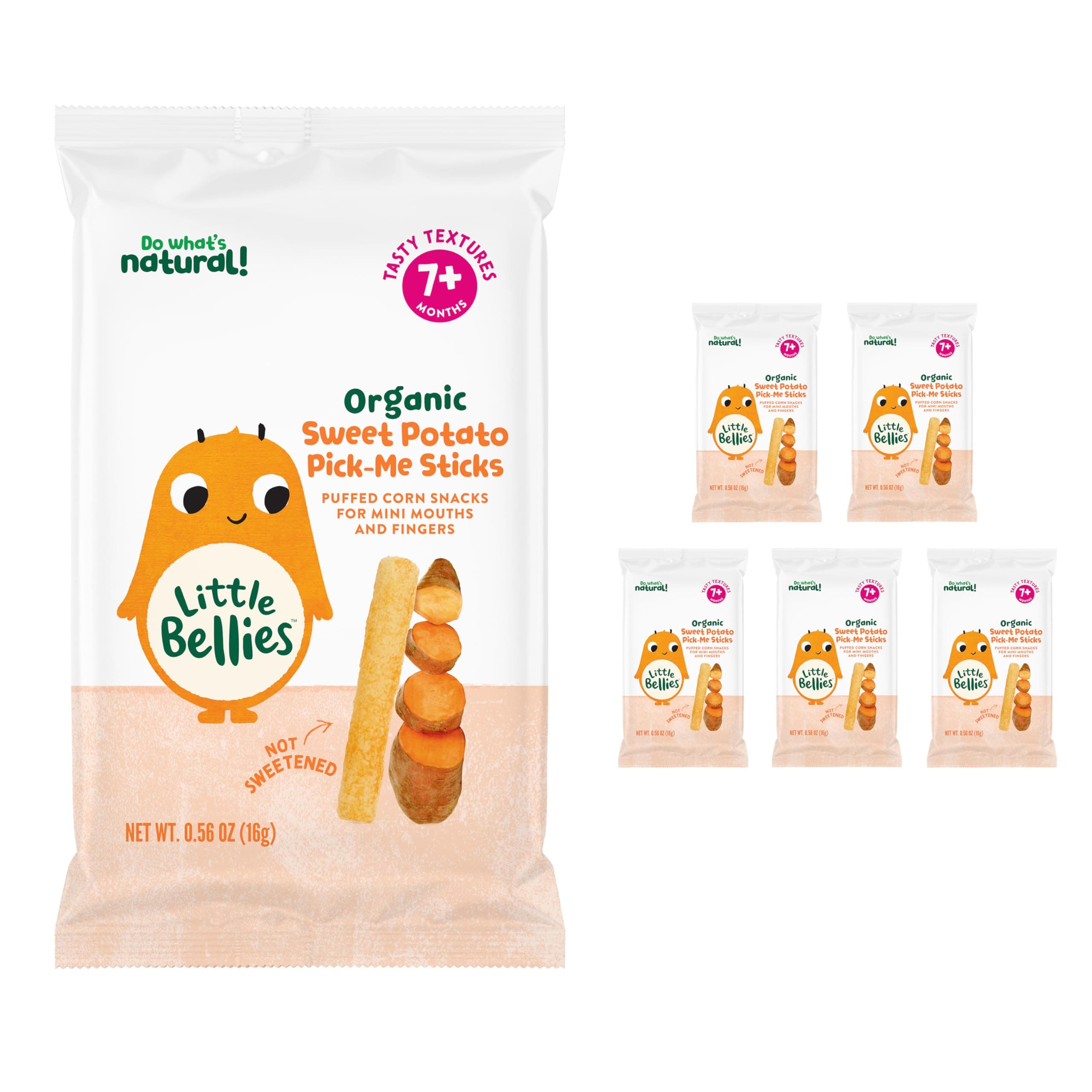 Organic Sweet Potato Pick-me Sticks - Pack of 5