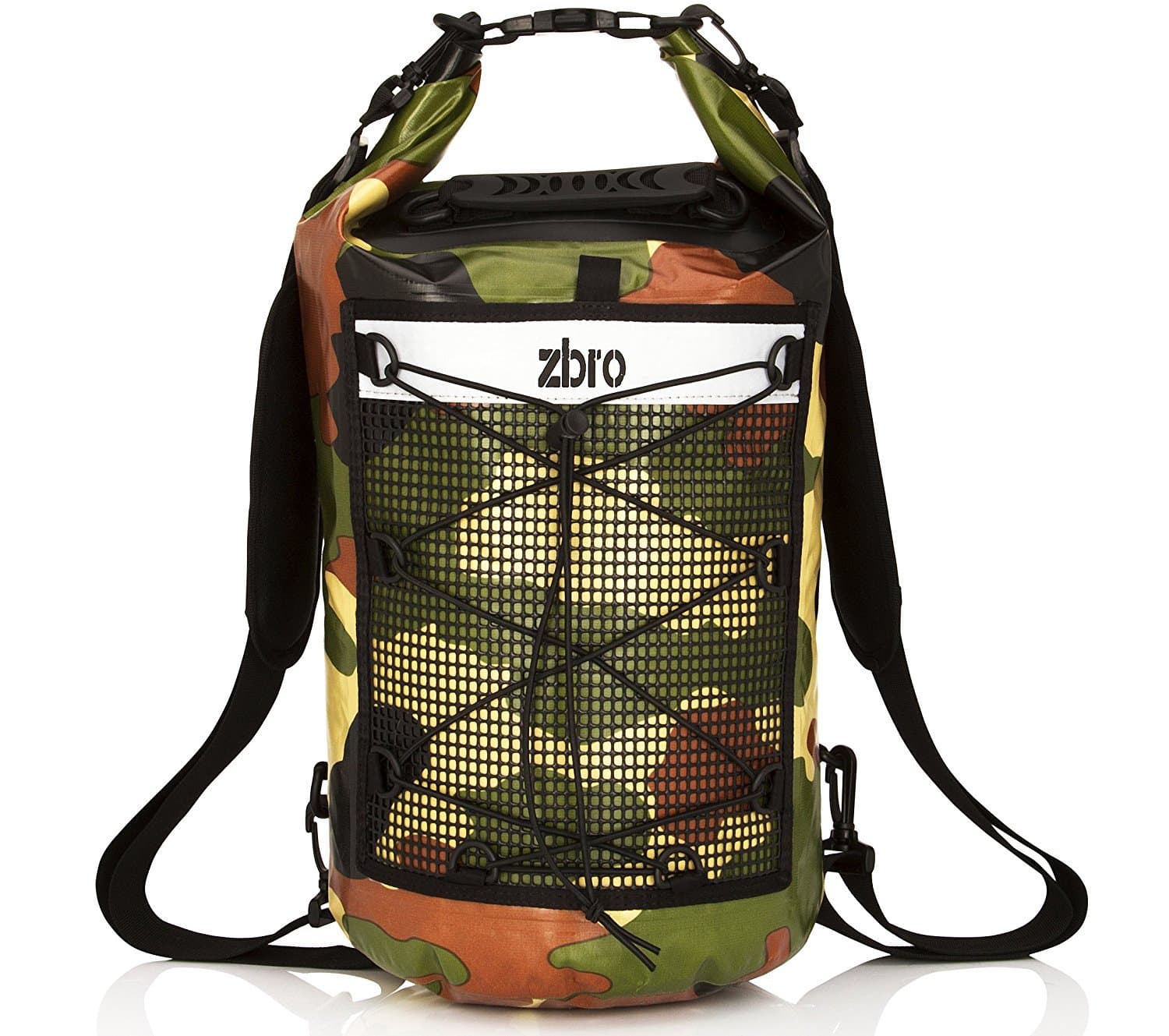 ZBRO Waterproof Dry Bag Backpack with Padded Straps and Mesh Pocket - Floating Dry Bags for Water Sports Travel Kayaking Boating Swimming Snorkeling Camping - Dry Sack 20l 30l 40l for Kayak or Boat