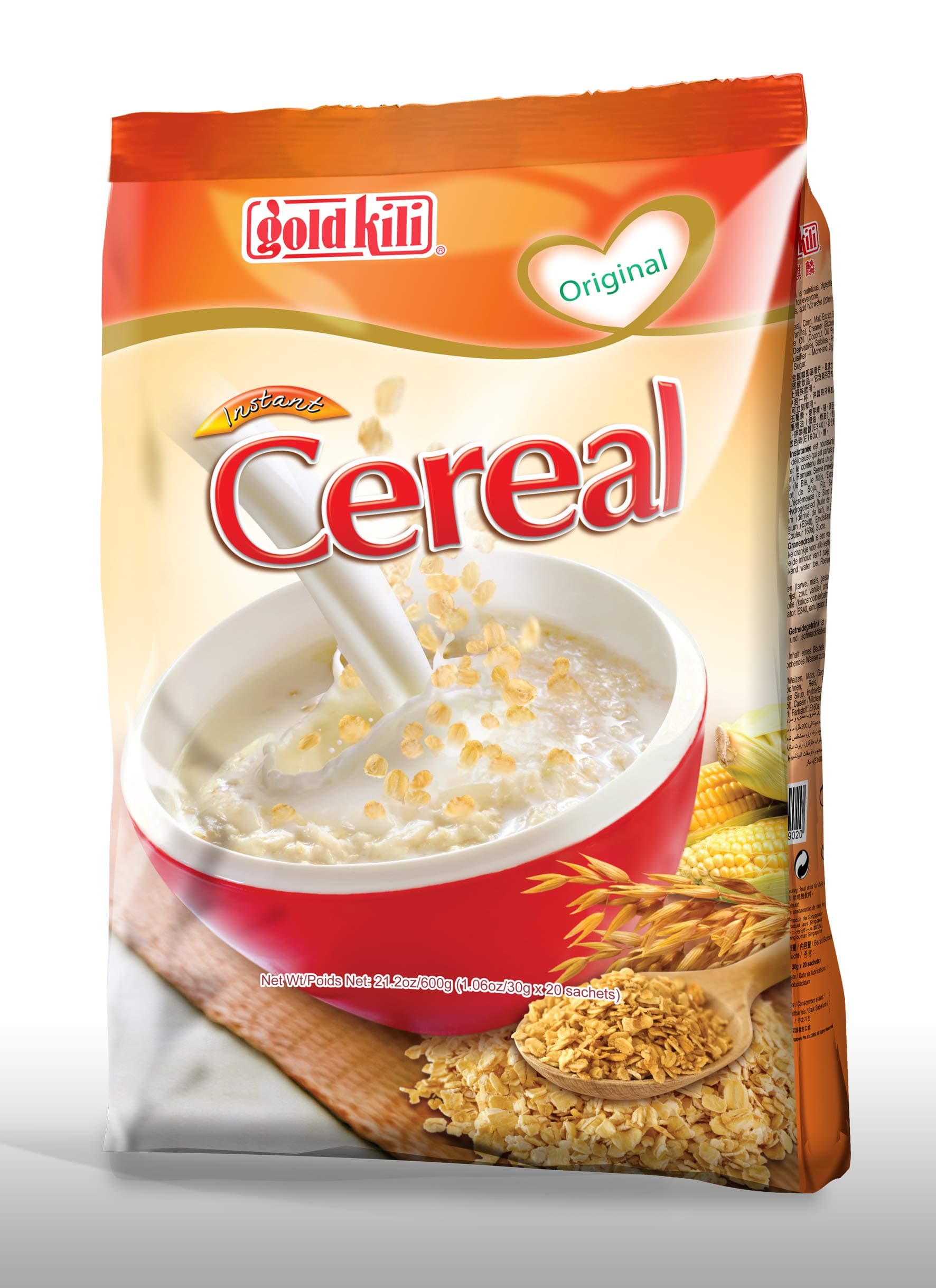 Instant 3 in 1 Cereal, 20-Count Net. 600g/21.2 oz