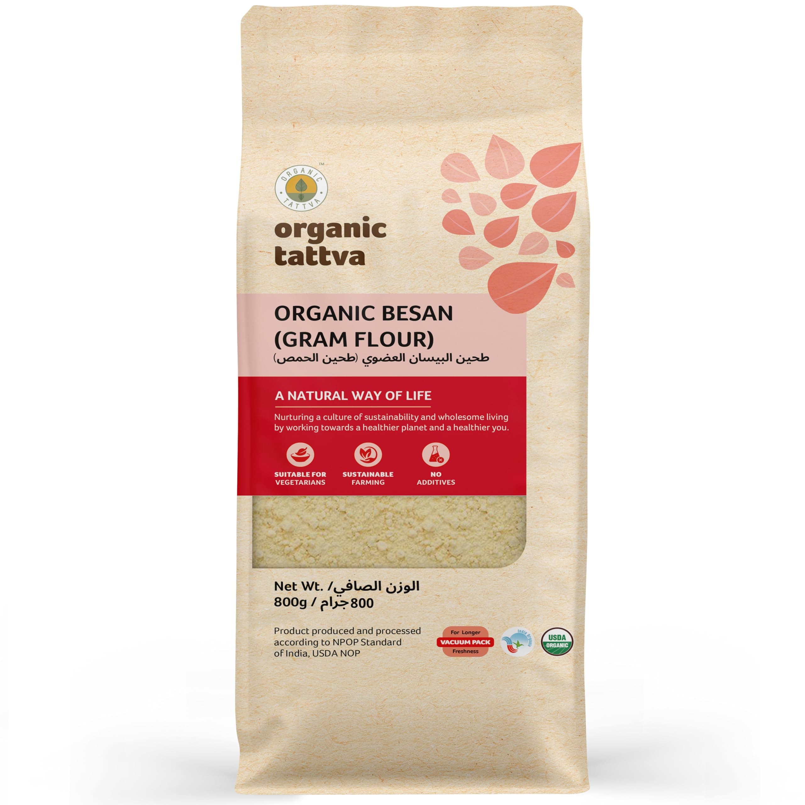 Organic Tattva Besan Gram Flour 800 g