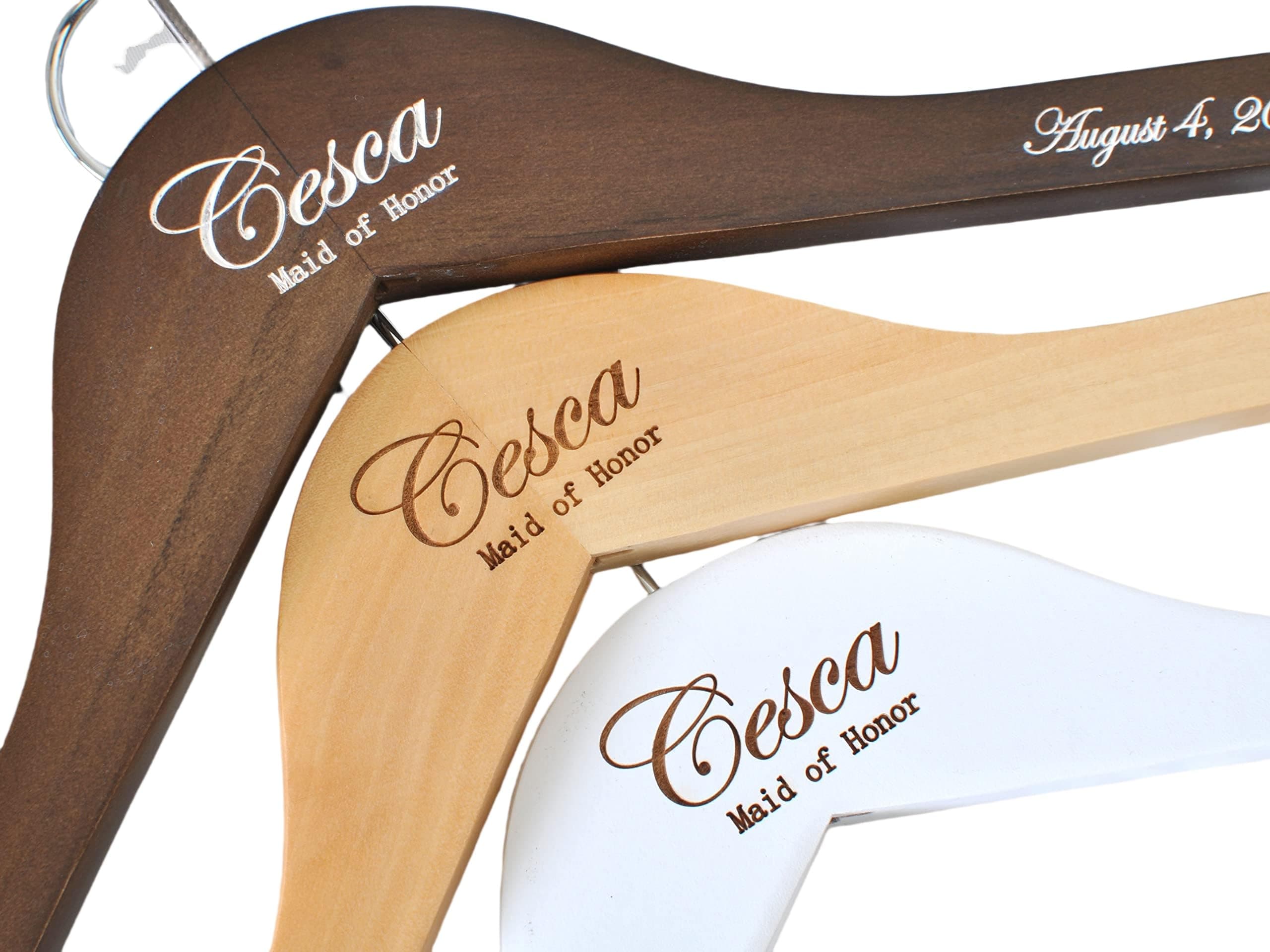 Personalized Bridal Dress Hangers | Wedding & Bridesmaid Gifts, Mr & Mrs Custom Hangars, Graduation Keepsakes | Doctor/PhD & Professional Career Hangers