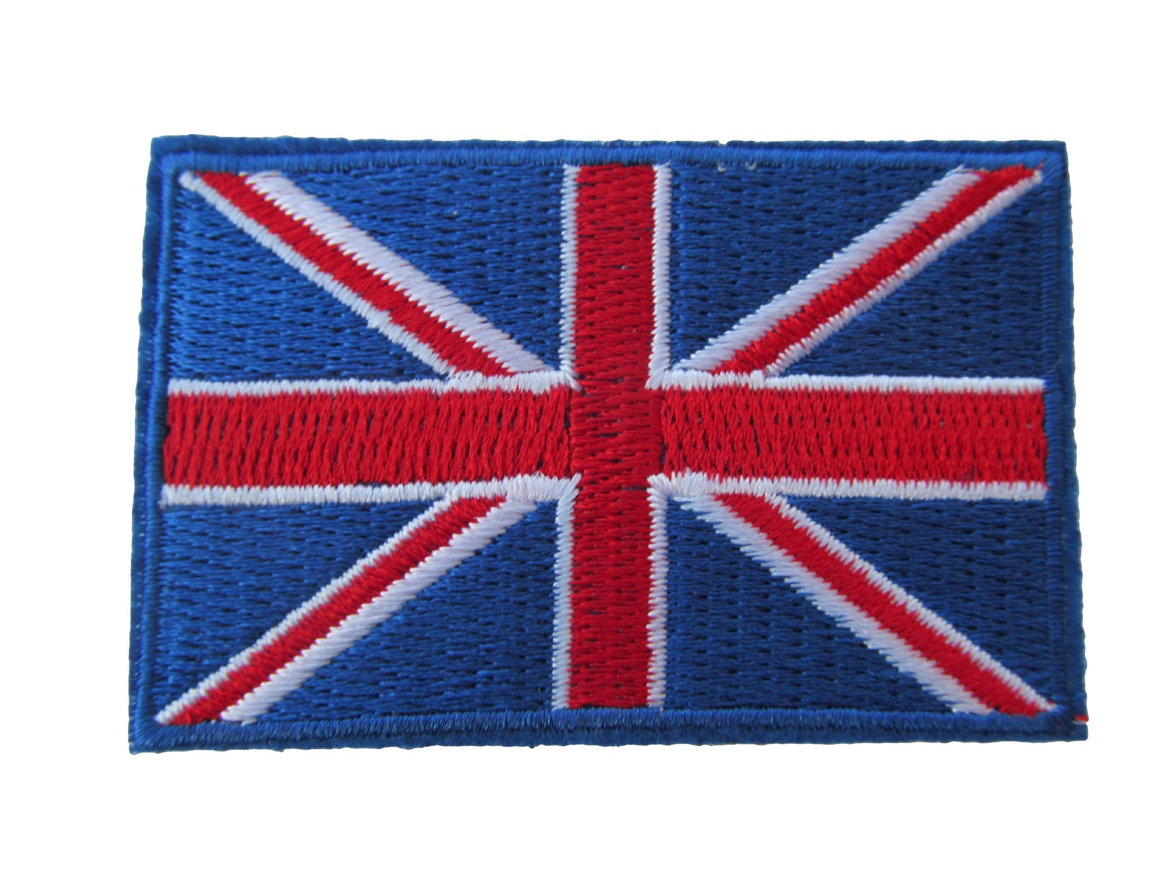 EmbirdBritish Union Jack Embroidered Applique England Flag UK Great Britain Iron On Sew On Patch Badge
