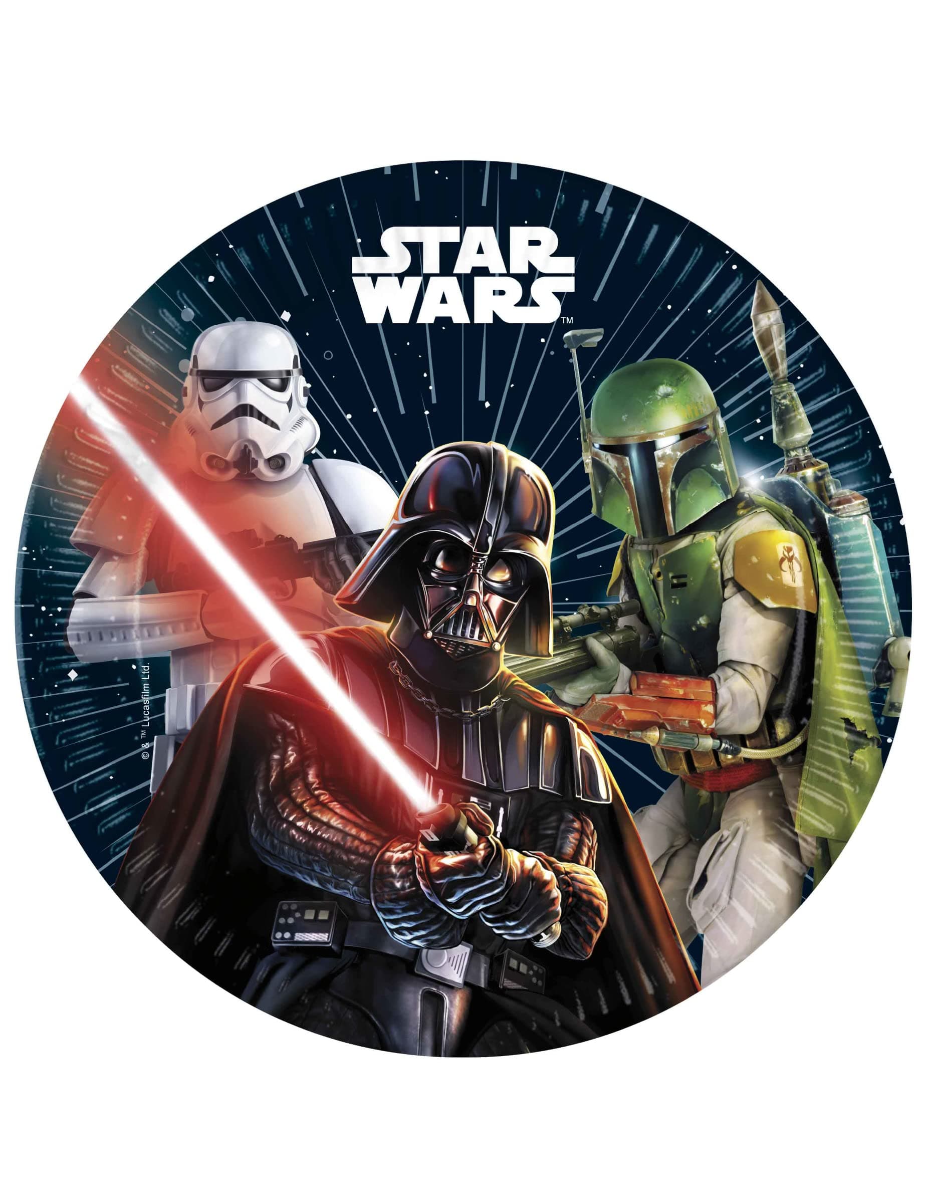 Procos 8 Star Wars Galaxy Paper Plates 23 cm – Multi-Colour, One Size