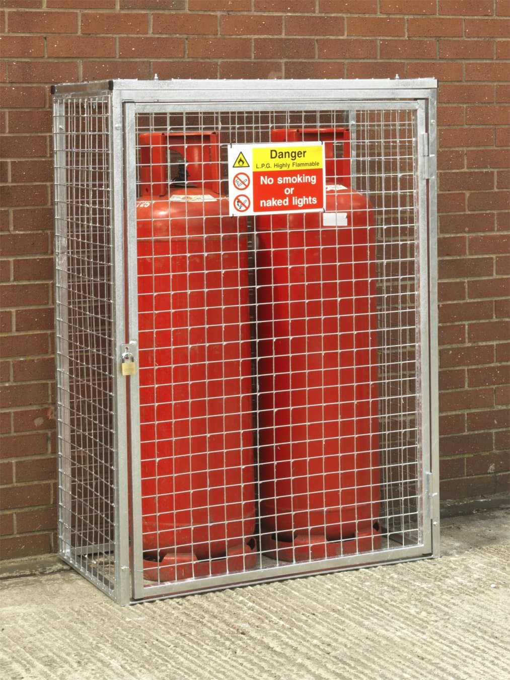 Galvanised Gas Cylinder Cage for 2 x 47kg Cylinders
