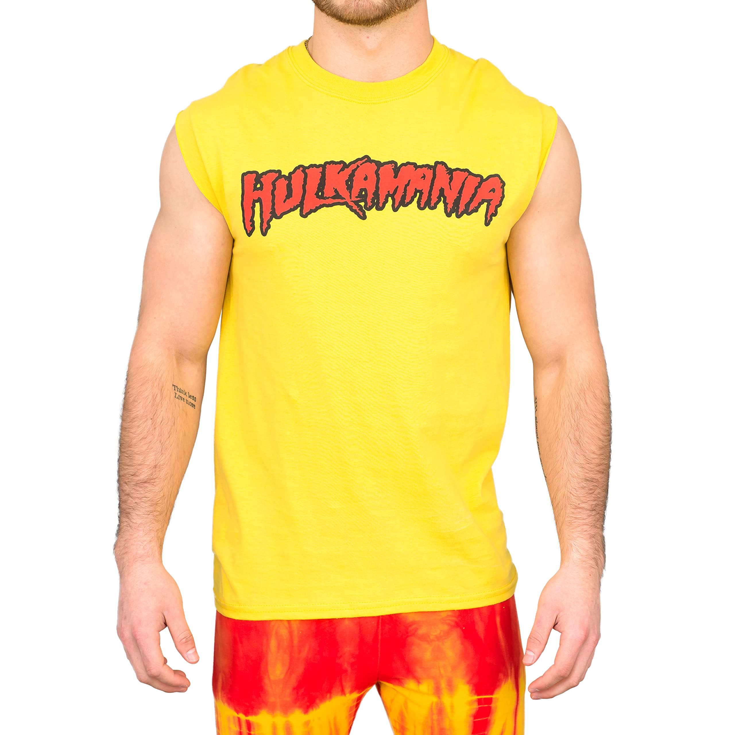 Wrestler Hogan Sleeveless T-shirt Gold [Apparel] Size: X-Large