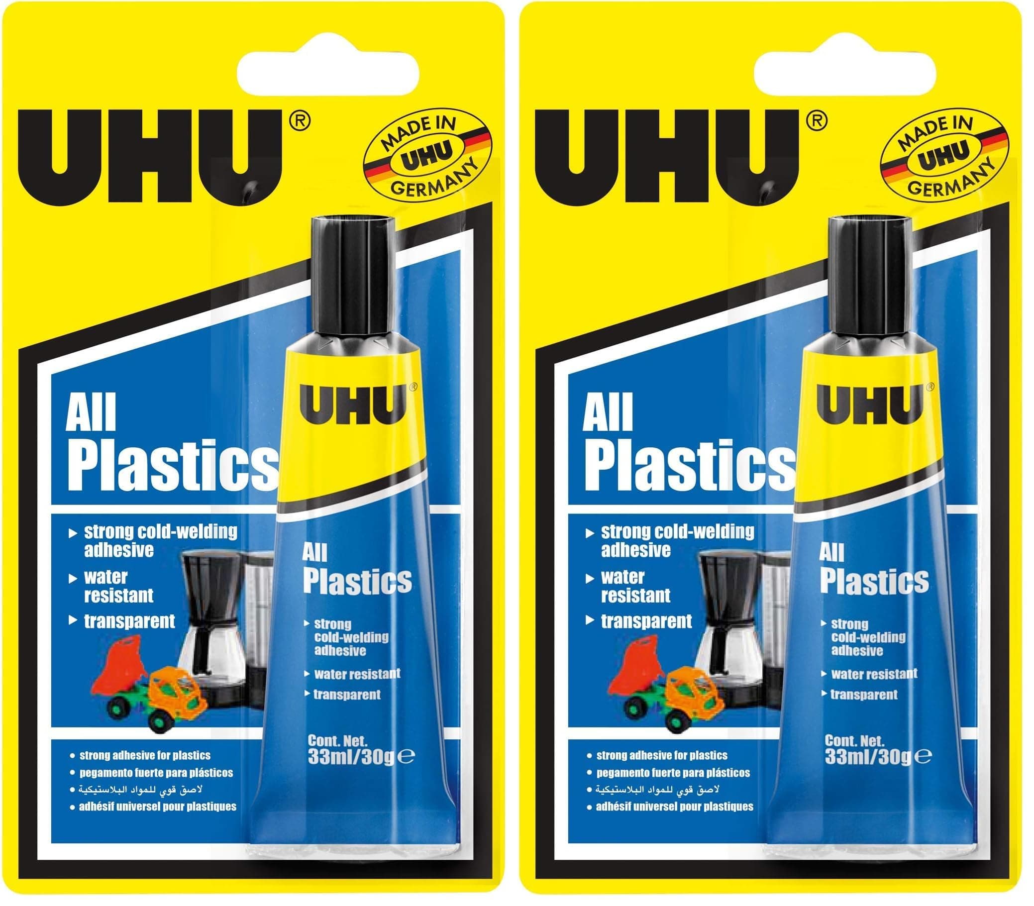 All Plastics Adhesive, Special Repair And Model Making Glue, 33 Ml, Tube, Transparent