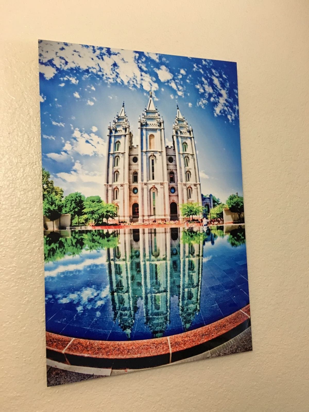 Shaped Expressions Latter Day Saint (LDS) - Salt Lake Landscape 18x24 Temple Print (Print Only)