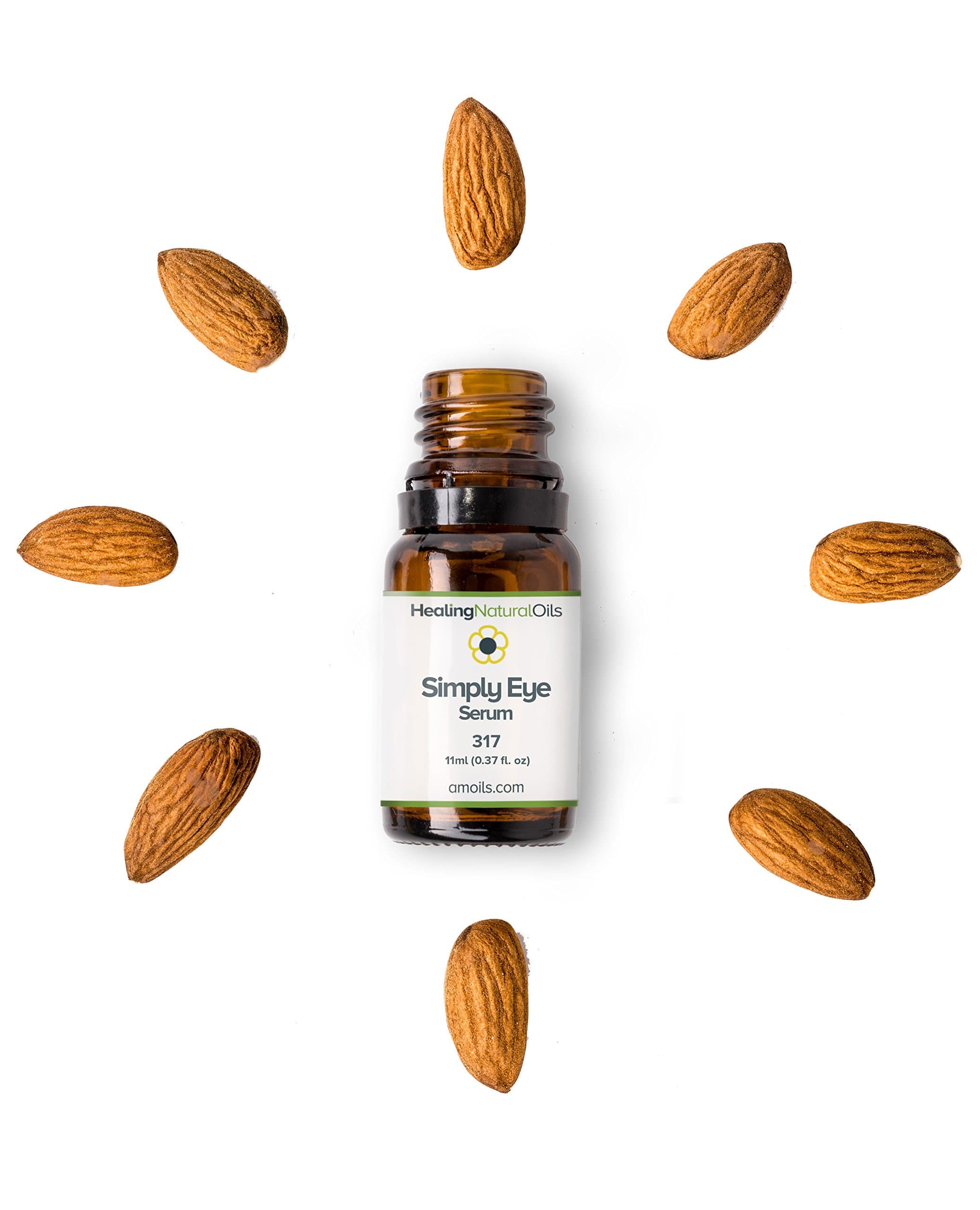 Simply Eye Serum - Enhance The Skin Around Your Eyes Naturally - No Additives All Natural - Pure Oils To Moisturize & Rejuvenate. Perfect for Dark Circles & Under Eye Bags, 11ml