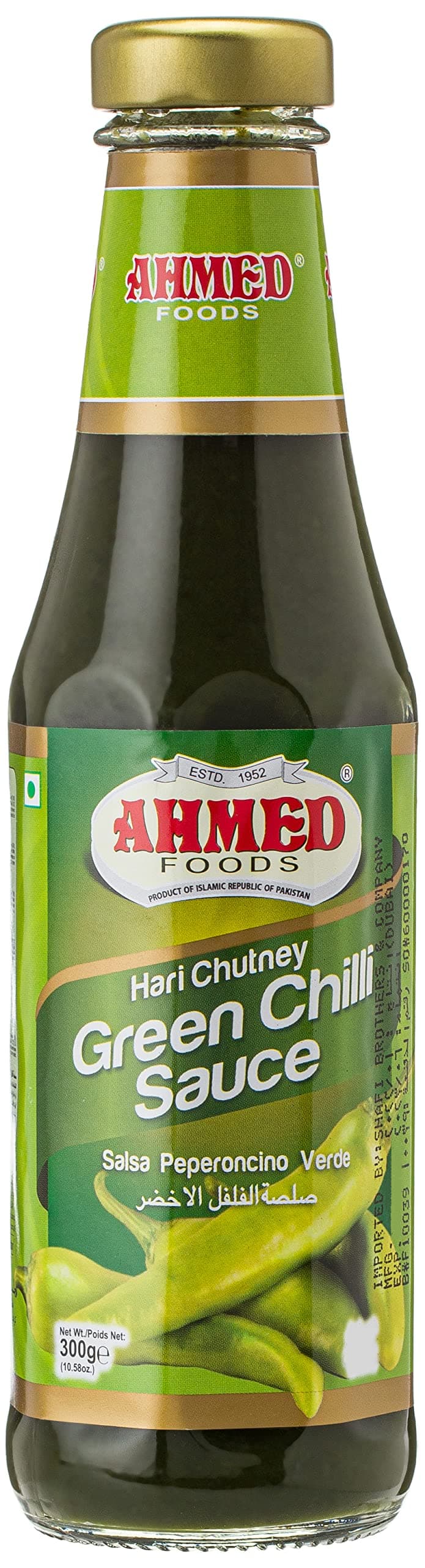Ahmed Foods Green Chilli Sauce, 300 Gm