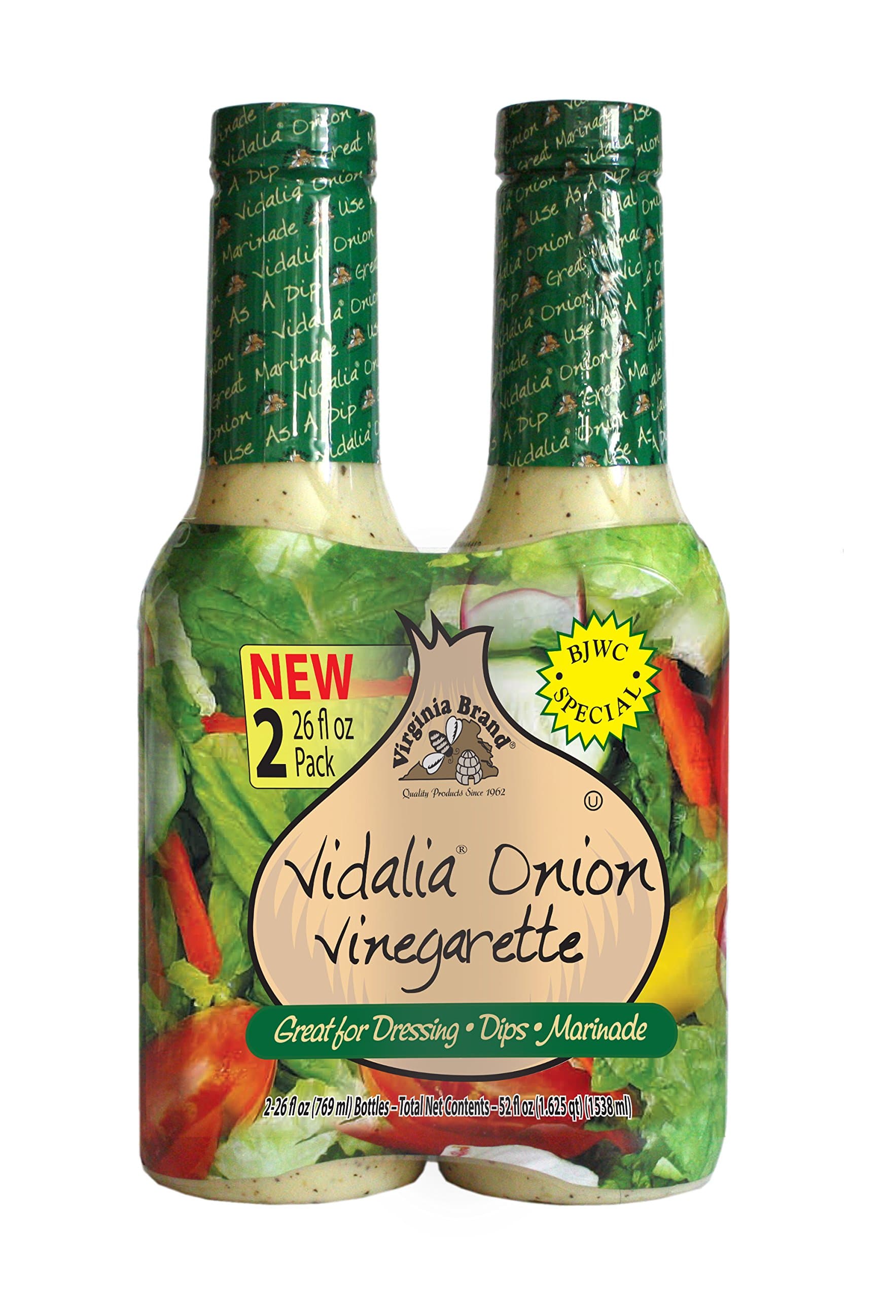 All Natural Vidalia Onion Vinegarette, Dual Pack 52 Fluid Ounce