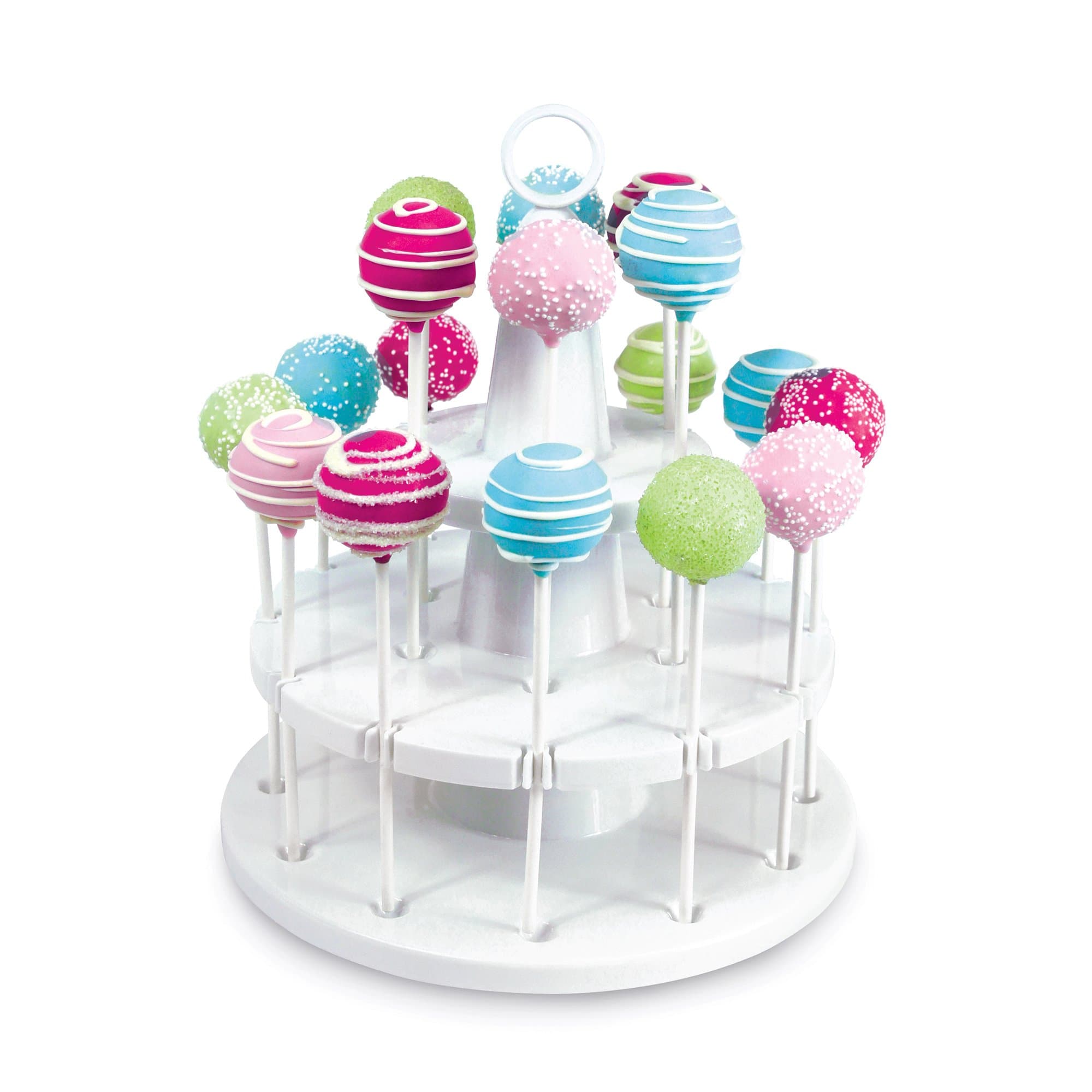 Bakelicious Cake Pop Stand, 18-Piece, White