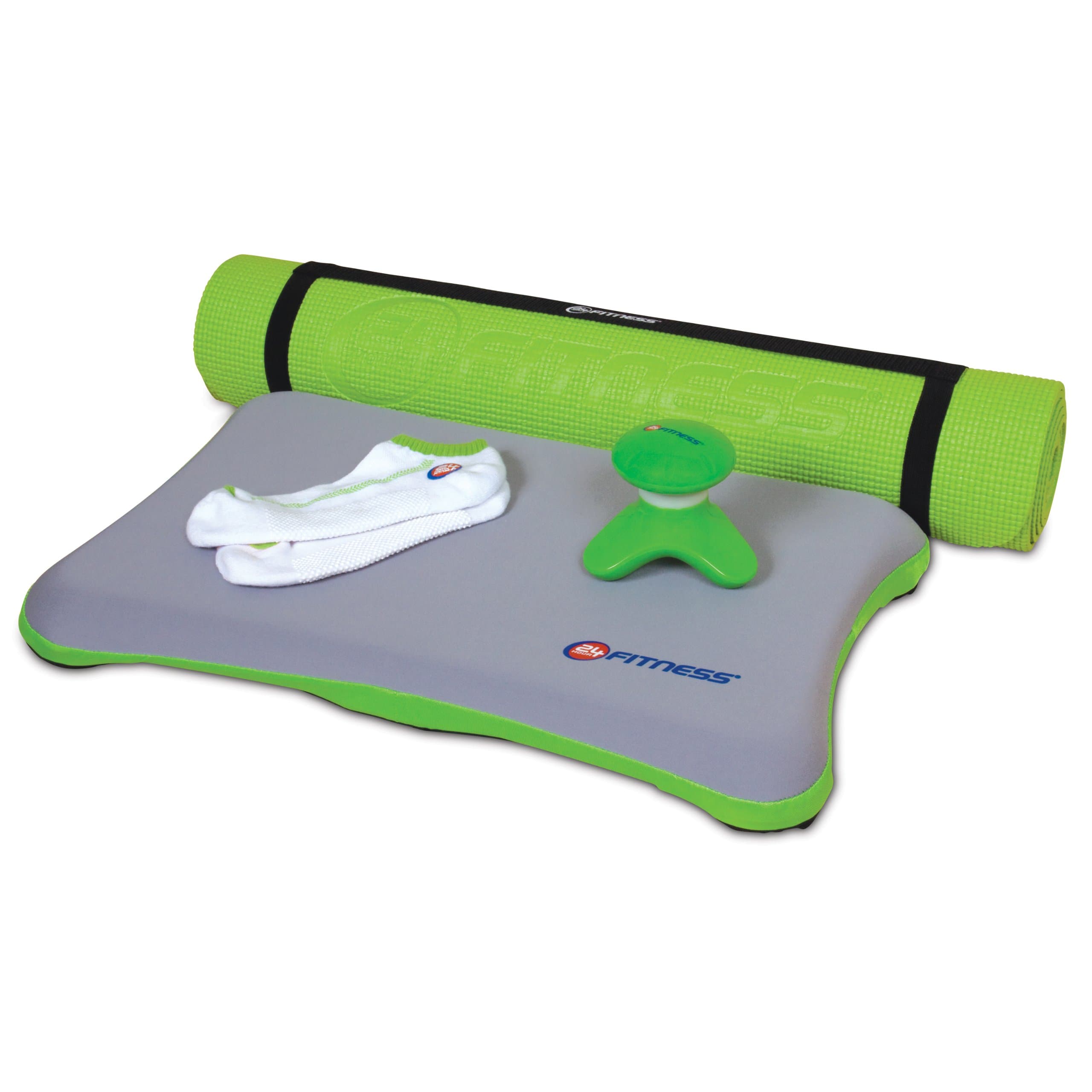 dreamGEAR Nintendo Wii 5-in-1 24 Hour Fitness Bundle (green)