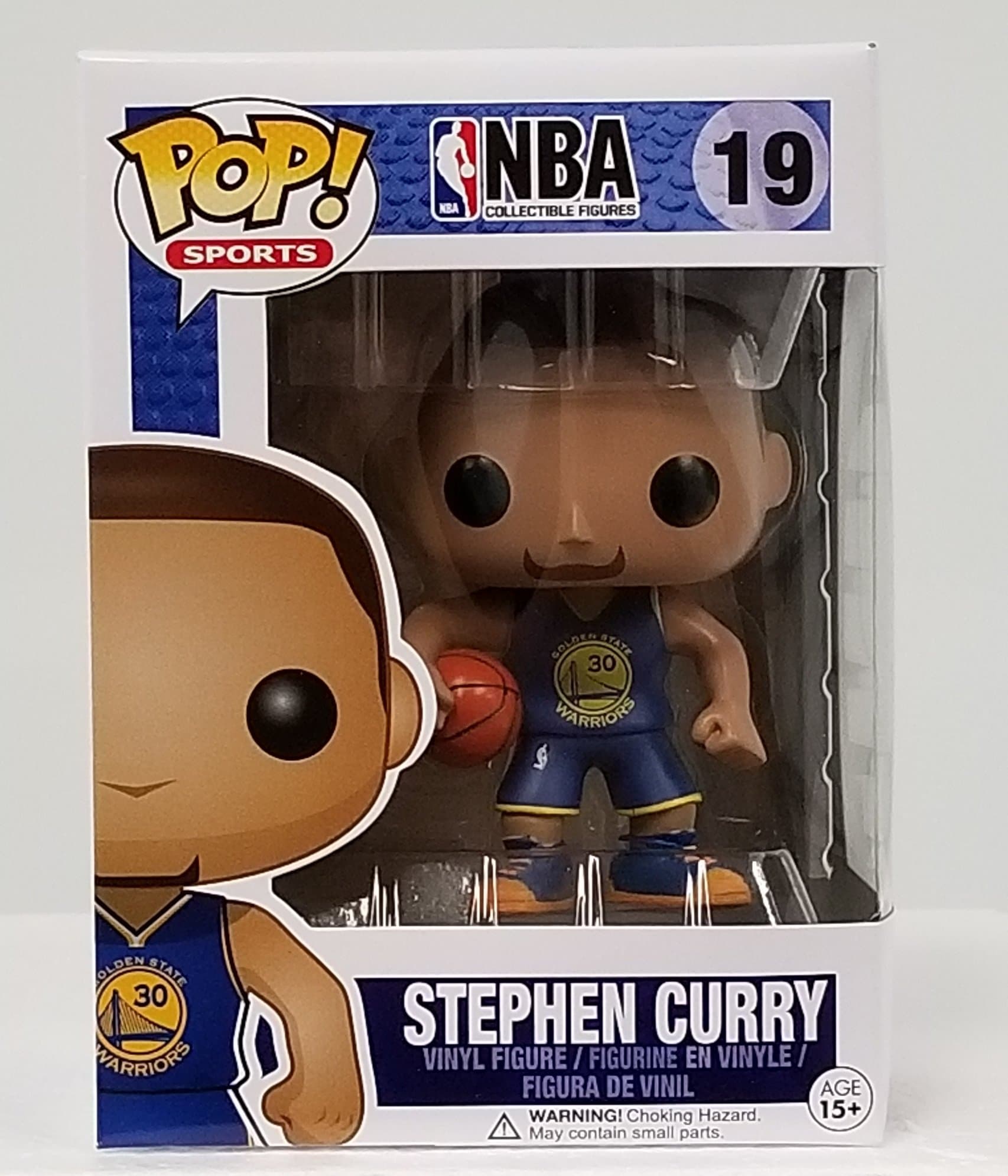 Funko Pop! NBA Stephen Curry #19 (Blue) Jersey w/ Chalice Case