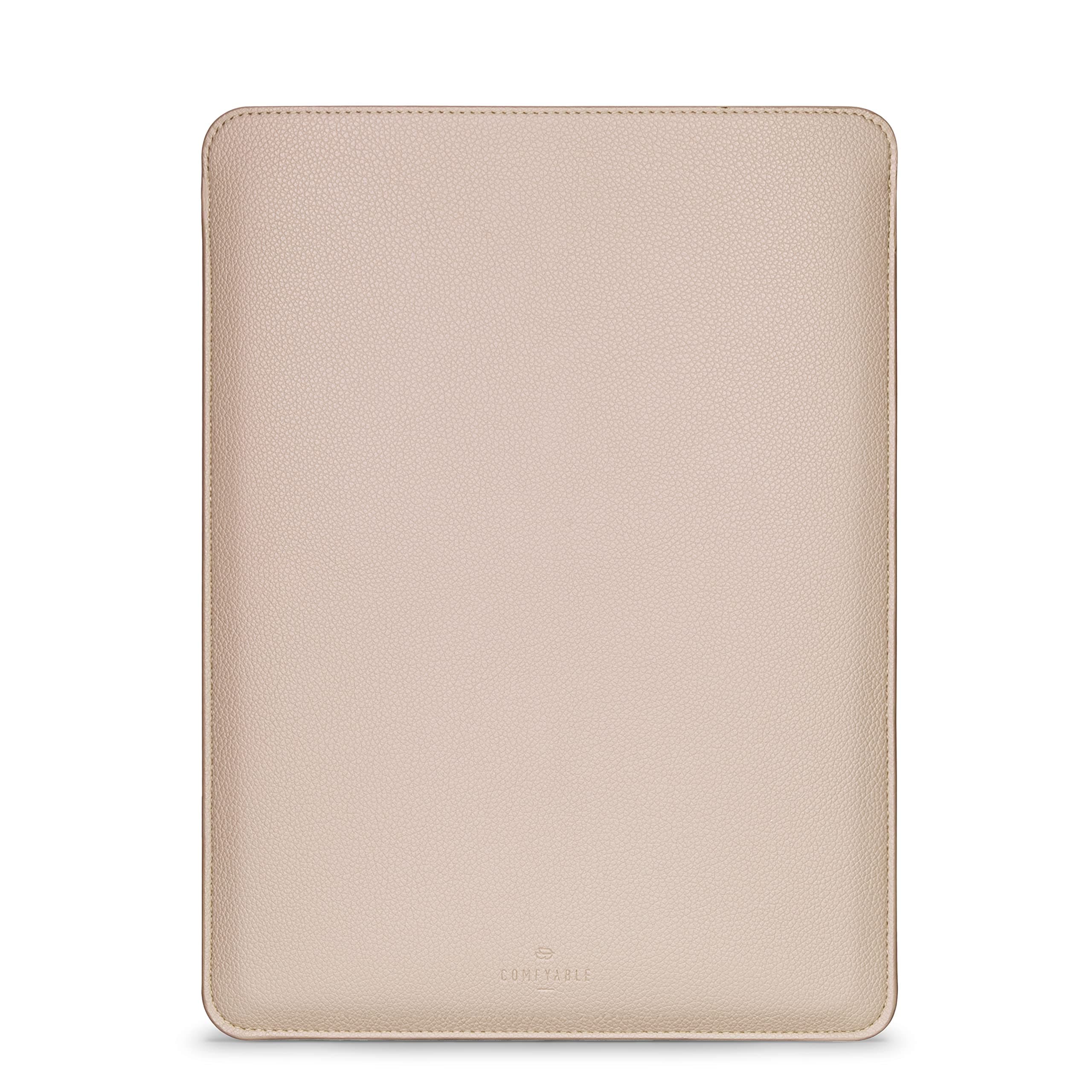 Comfyable Laptop Sleeve 13 Inch Precisely Compatible with MacBook Pro M2 2022 M1 2020-2016 & Mac Air M4 2025 A3240 M3 2024 M2 2022 M1 2020, Faux Leather Cover Case, Sand