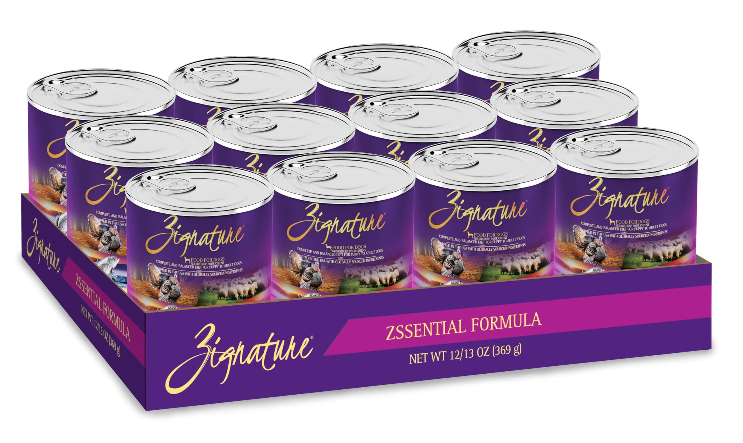 Zssential Formula Wet Canned Dog Food 13oz, case of 12