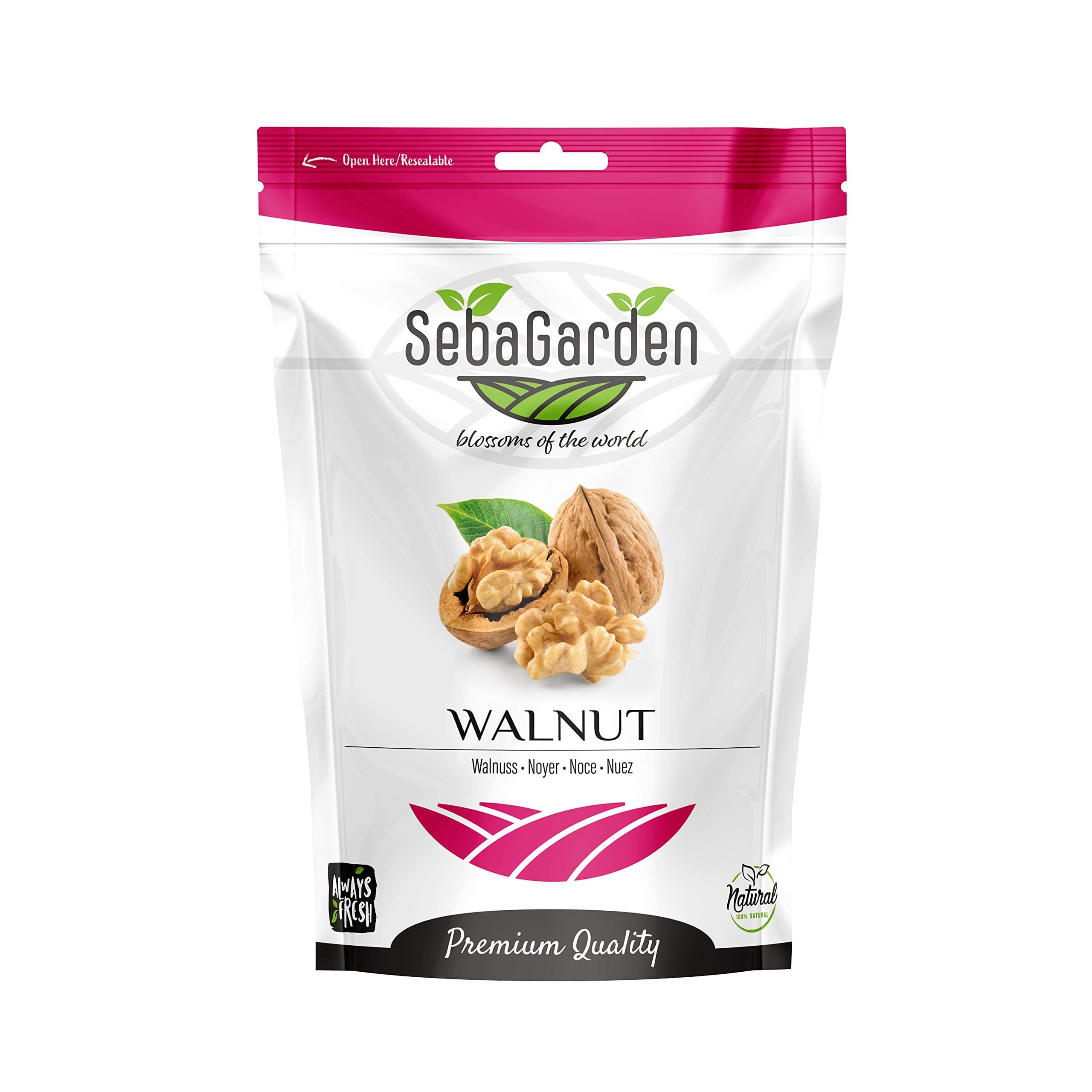 Seba Garden 800g Californian Walnut Halves Premium Grade
