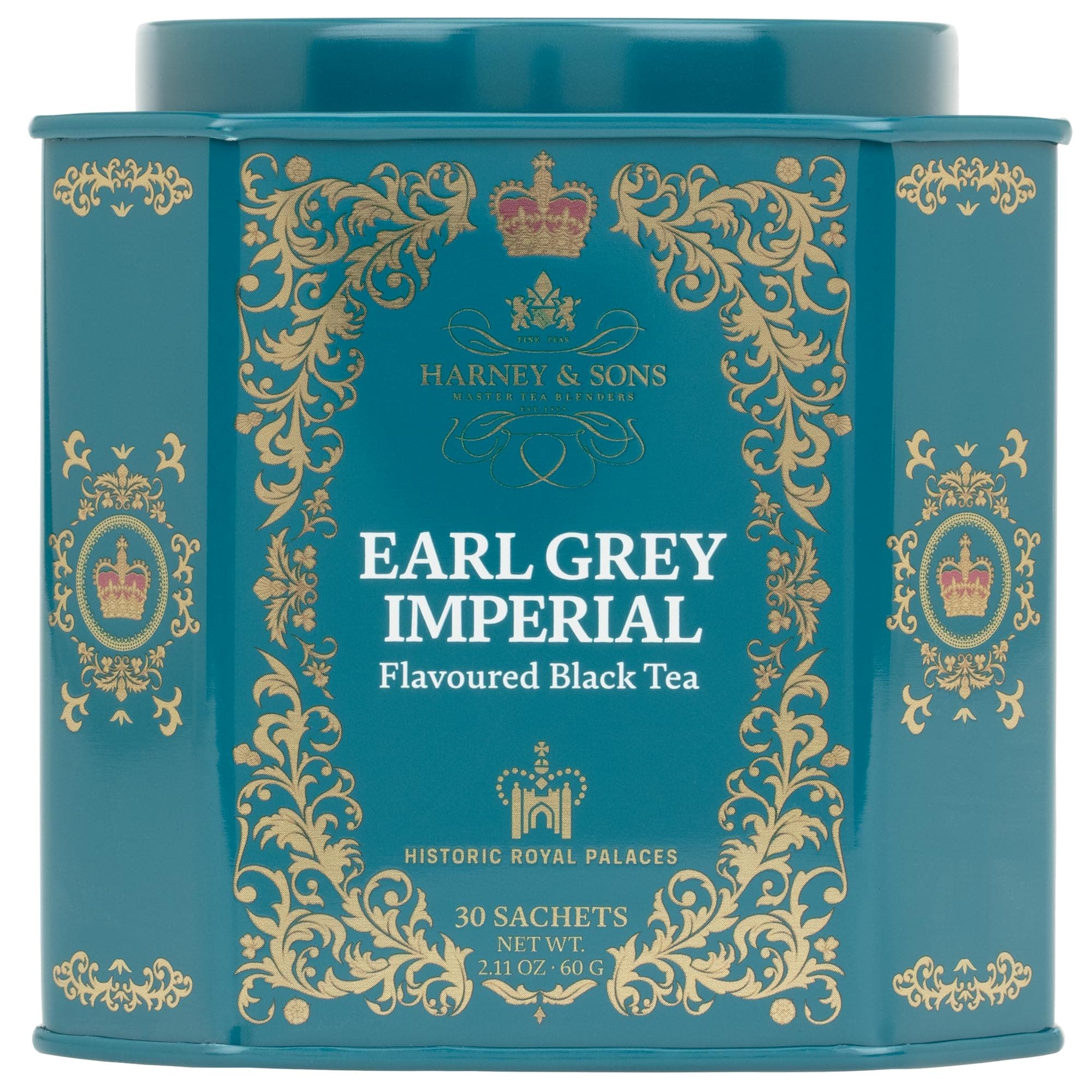 Honey Sands Early Grey Imperial Black Tea with Bergamot Harney & Sons, Earl Grey Imperial, Black Tea with Bergamot, 30 Sachets, 2.35 oz (66 g) Each