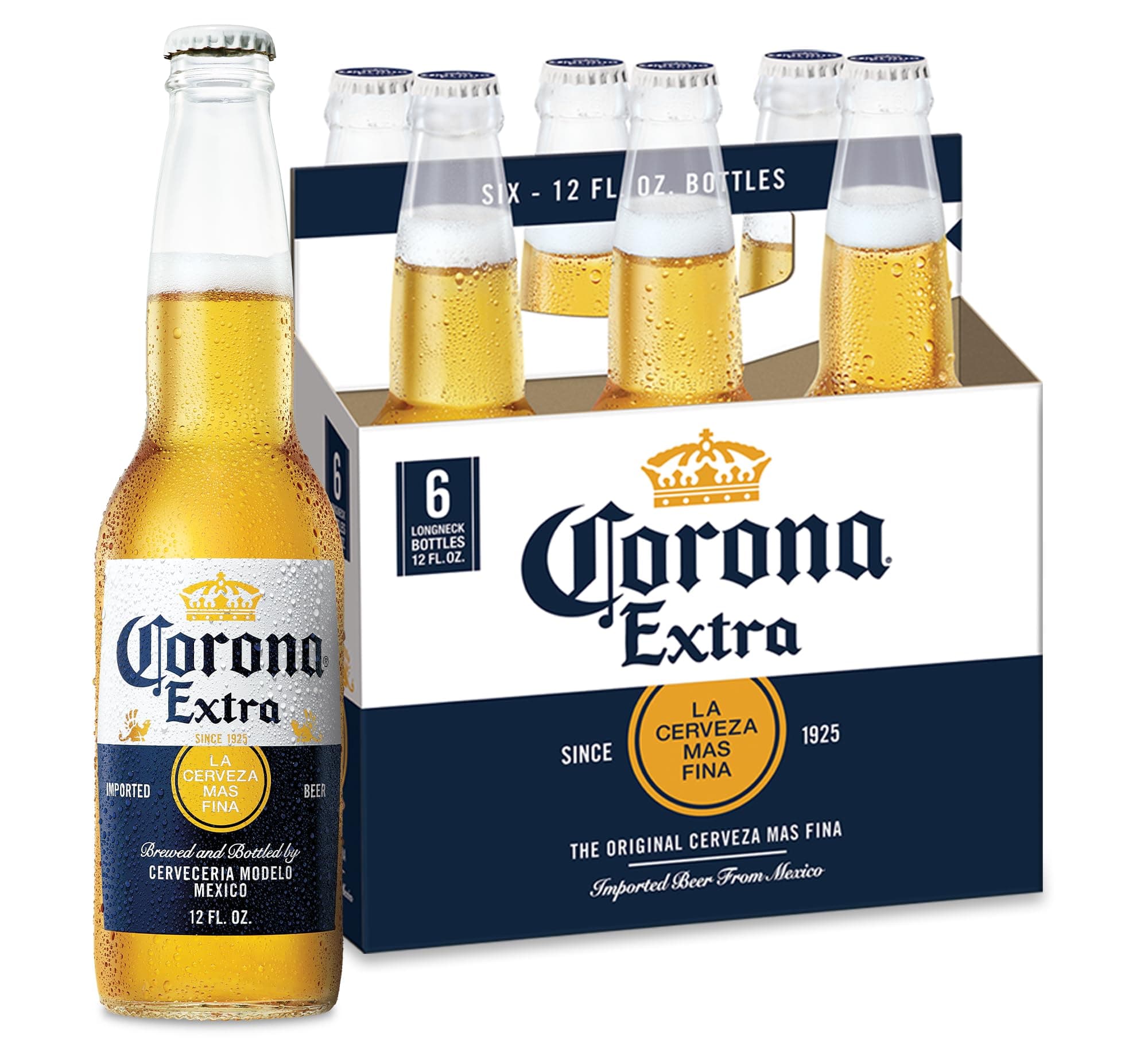 Corona Extra, 6 pk, 12 oz Bottles, 4.6% ABV