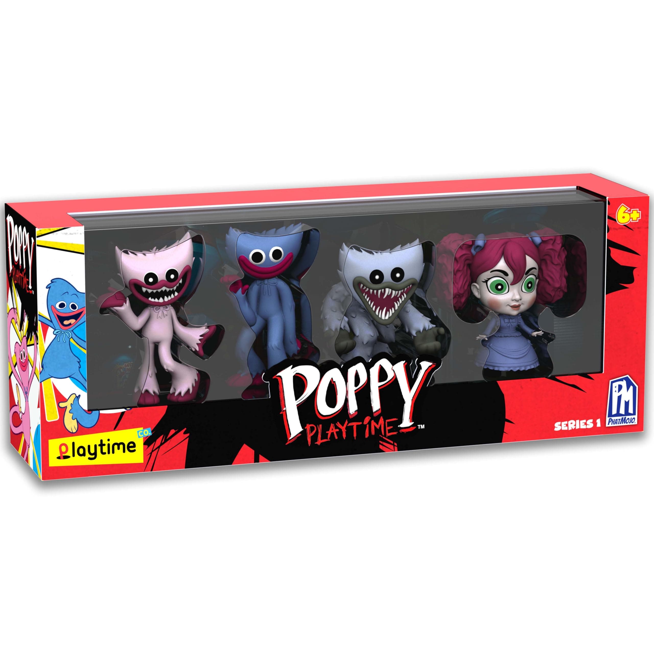 Poppy Playtime - Vintage Collectible Figure Pack (Four Exclusive Minifigures, Series 1) [Officially Licensed], (FP7702)