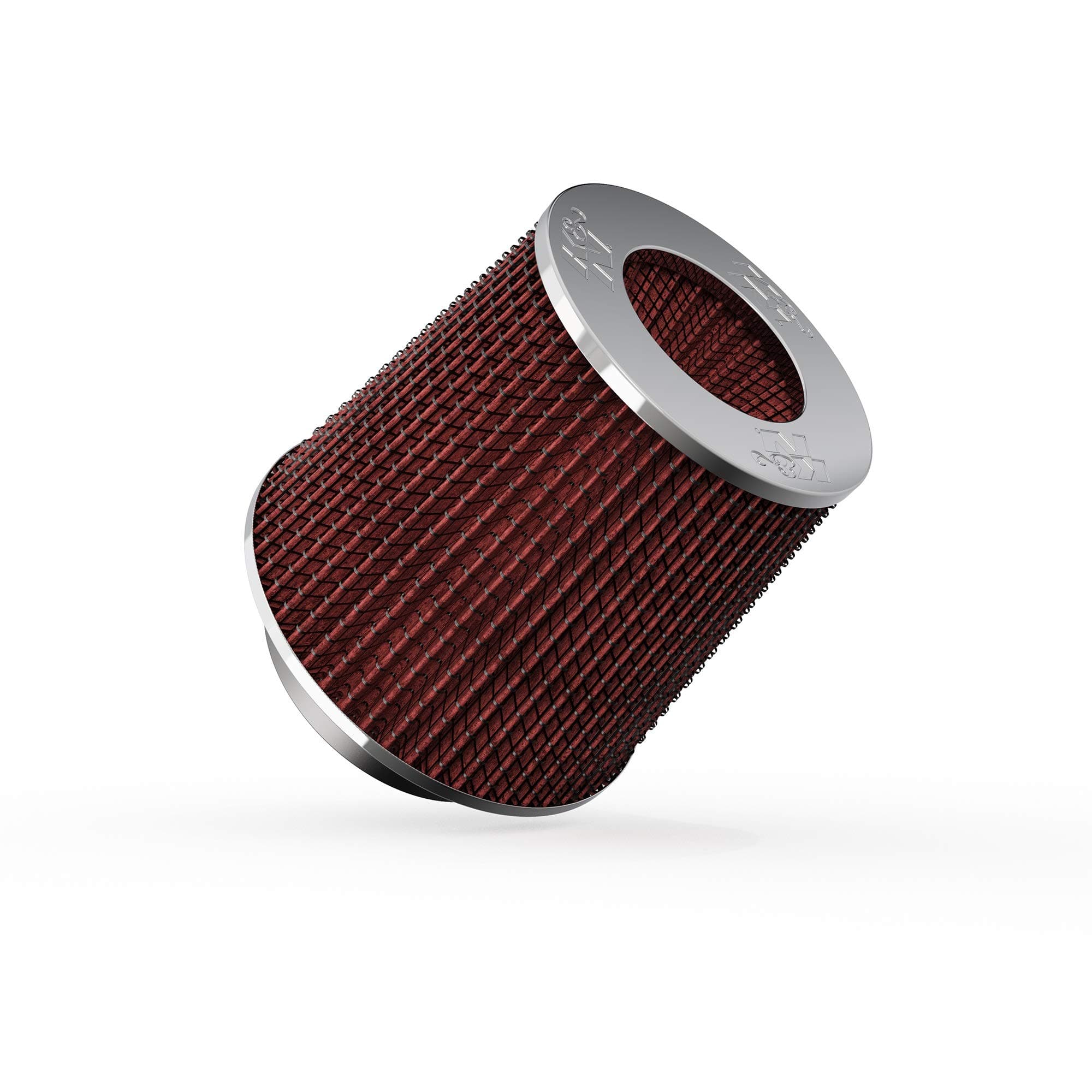 K&N High-Flow Original Lifetime Universal Clamp-On Air Filter: High Performance, Premium: Flange Diameter: 4 In, Filter Height: 5.5 In, Flange Length: 1.125 In, Shape: Round Tapered, RG-1001RD
