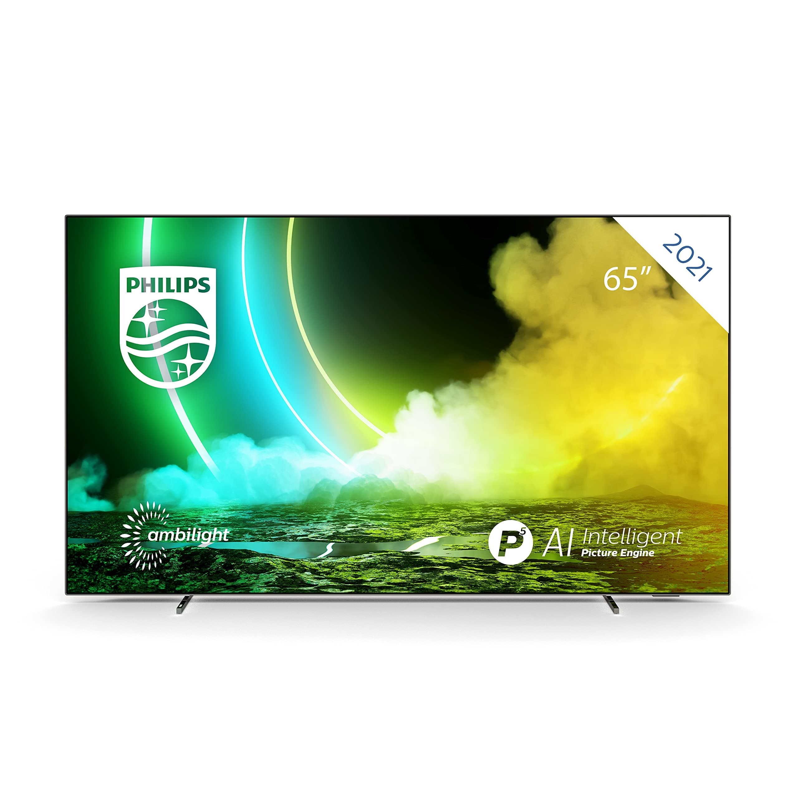 PHILIPS 65OLED705/12 65-Inch 4K OLED TV | Ambilight, UHD & HDR10+ | Dolby Vision & Dolby Atmos | Google Assistant & Alexa Compatible [Energy Class G]